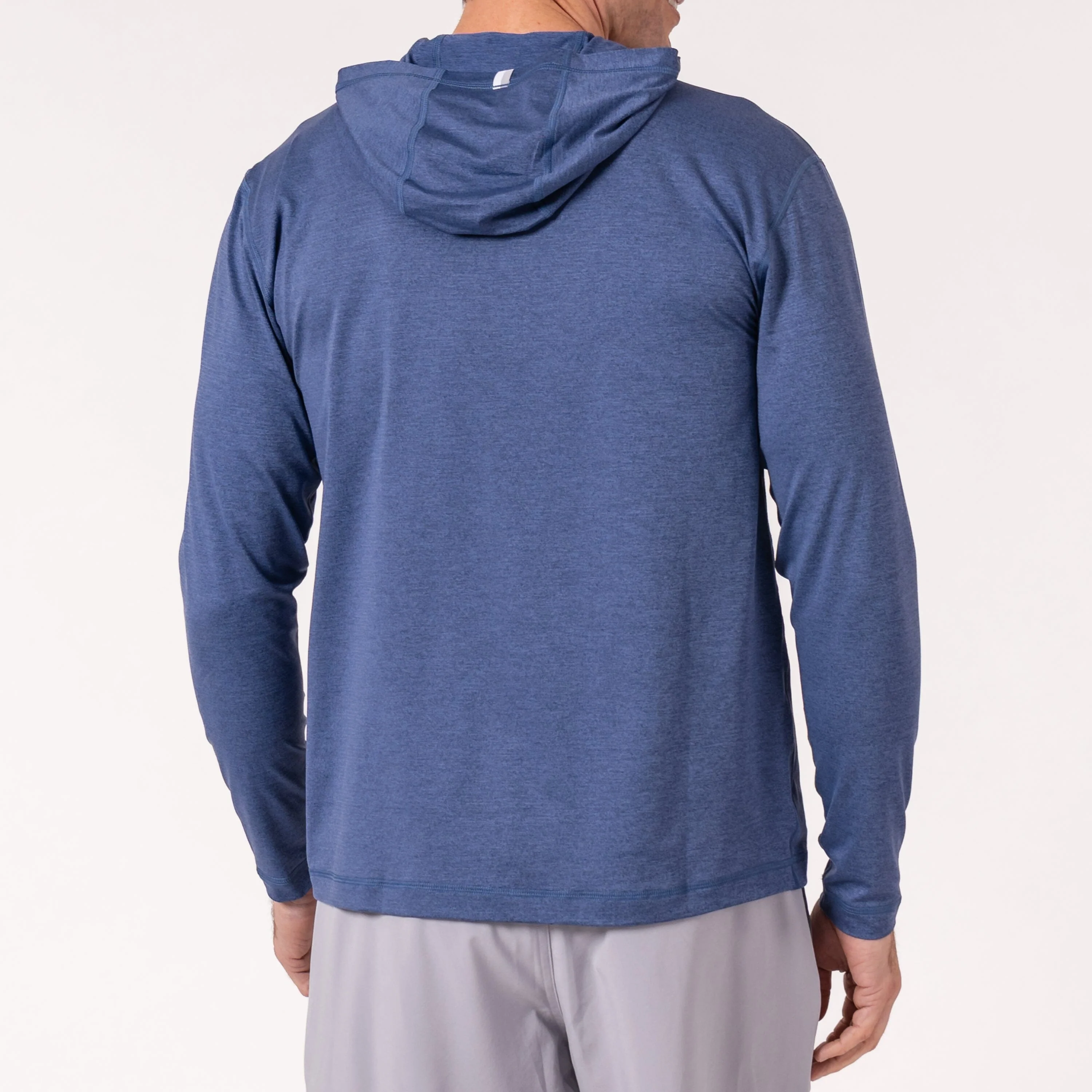 Blitz Tech Hoodie | Heather - Deep Navy/Short Stop Blue - Image 3