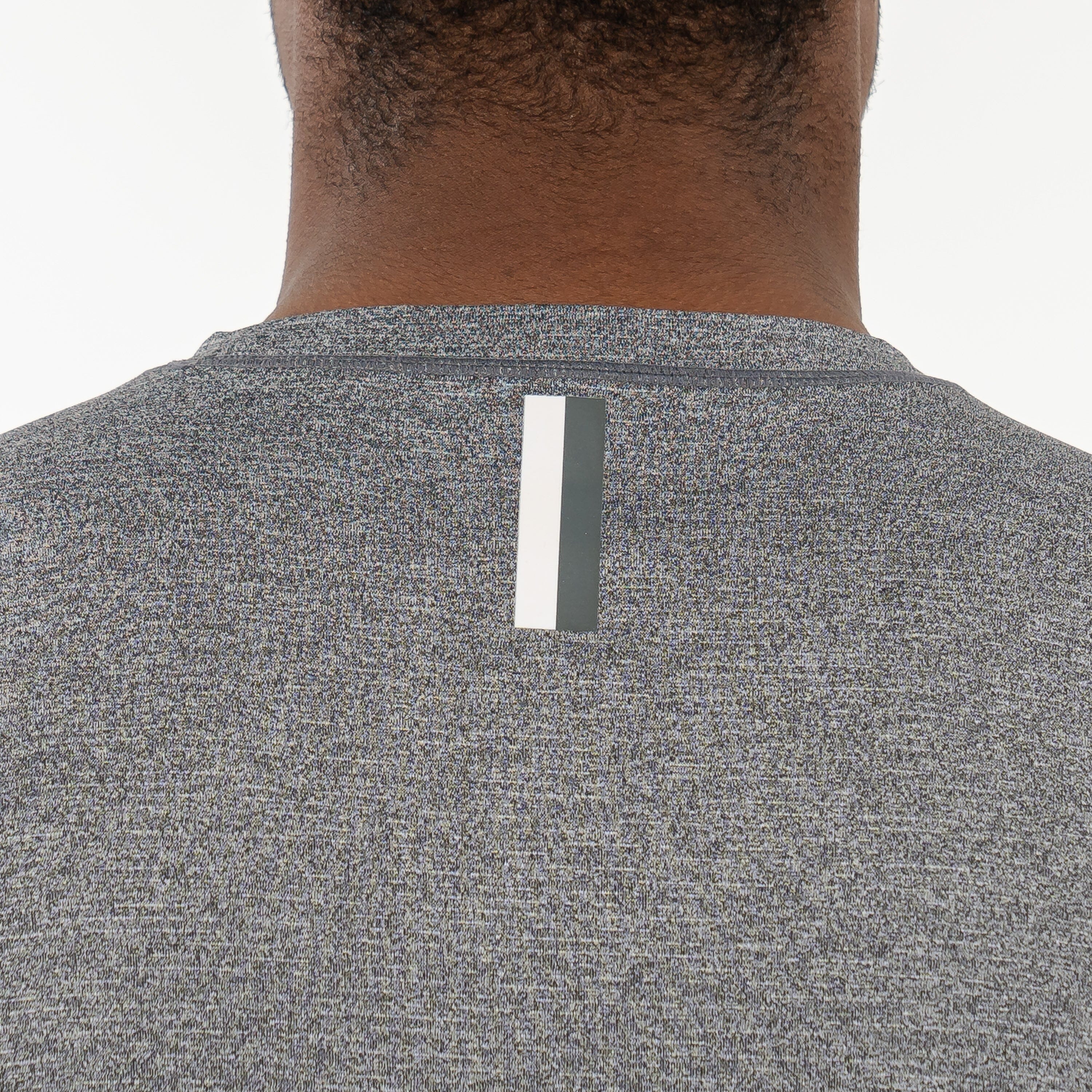Blitz Tech Tee | Heather - Middie Grey/White - Image 3