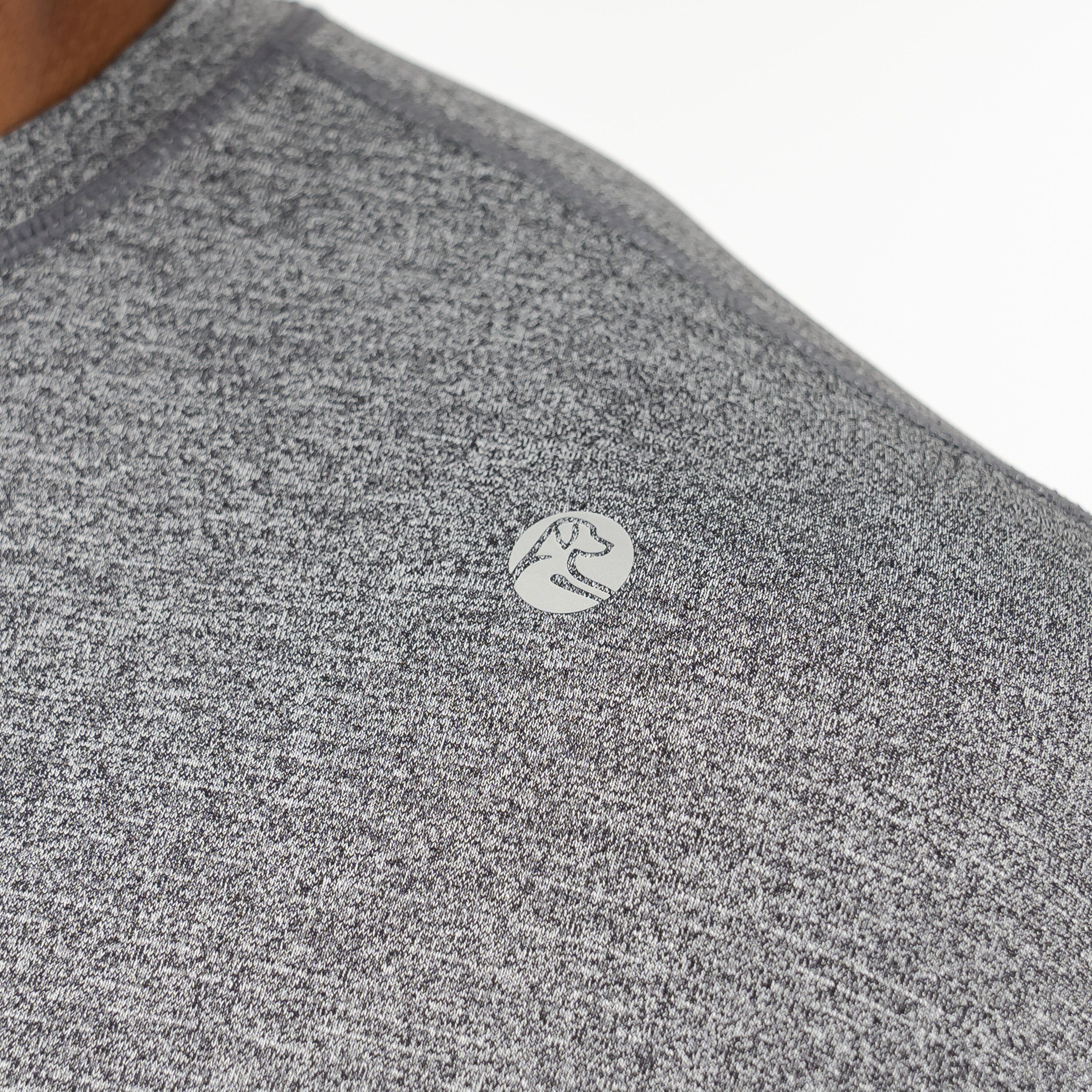 Blitz Tech Tee | Heather - Middie Grey/White - Image 5