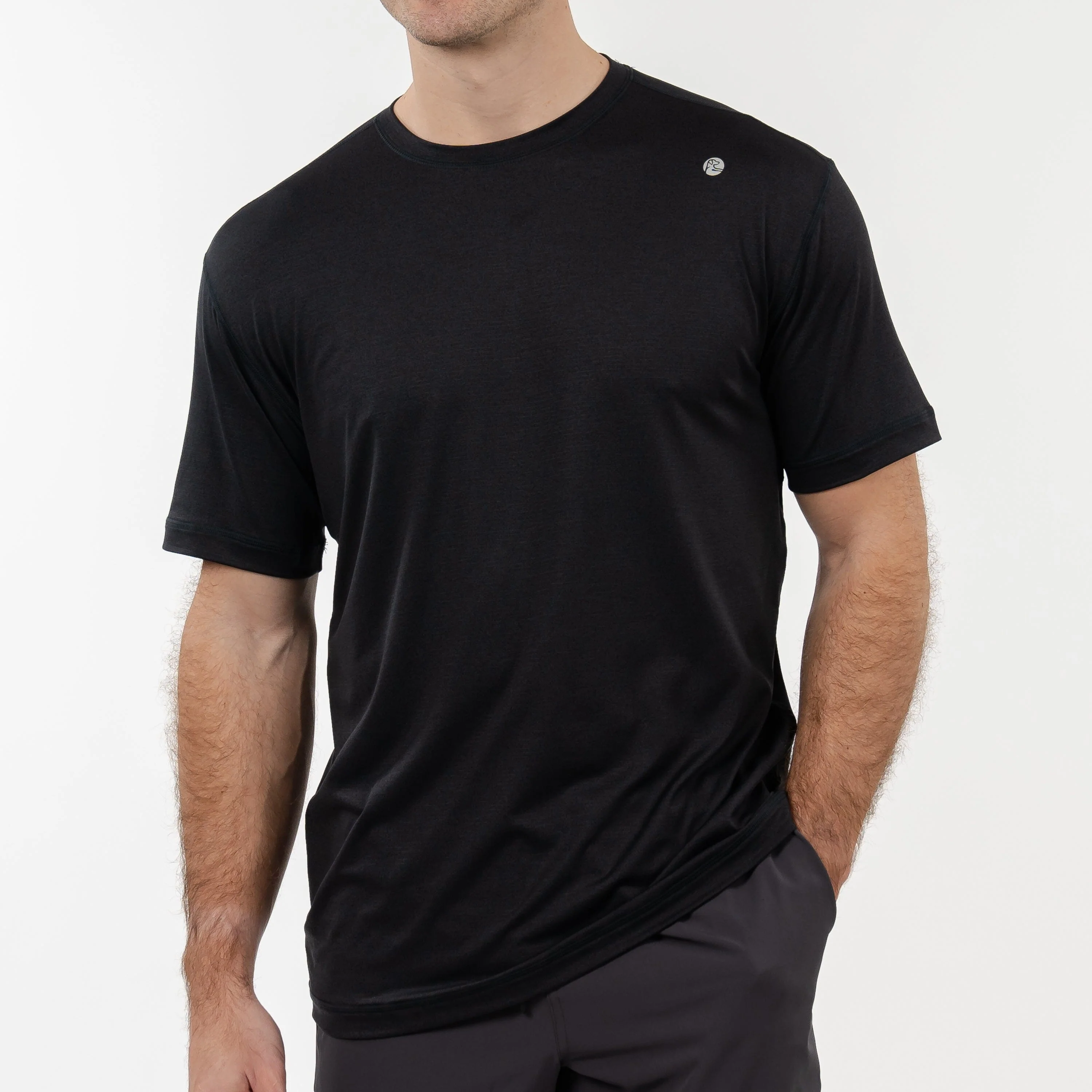 Blitz Tech Tee | Solid - Midnight Black - Image 2
