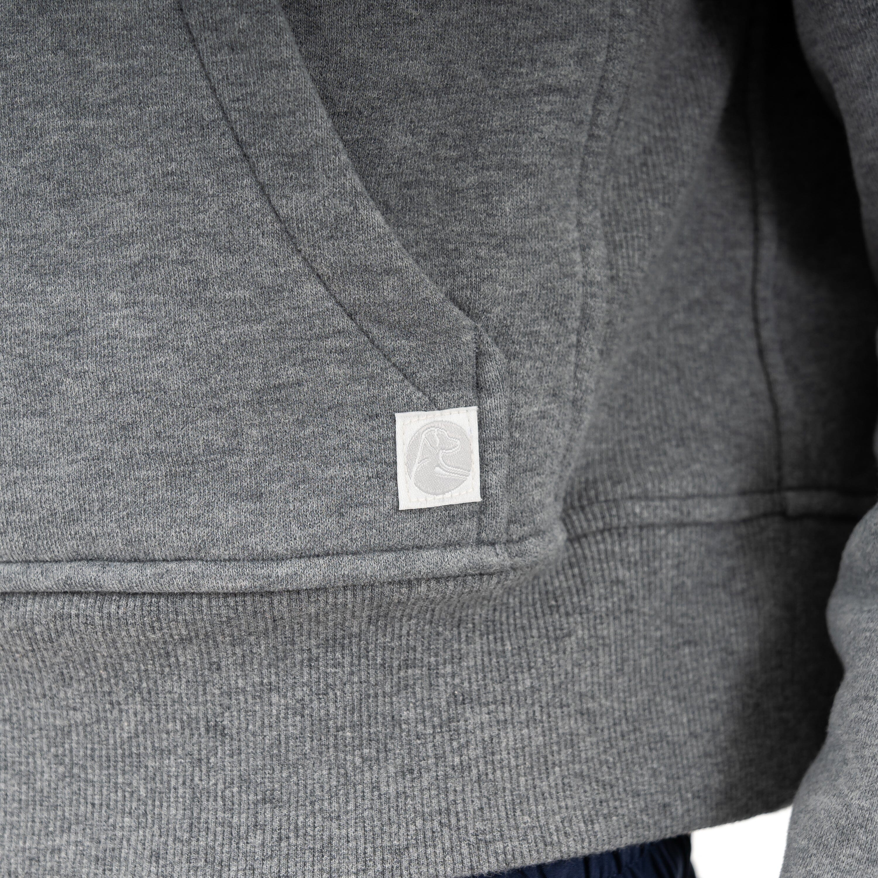Clarity Half-Zip Hoodie | Heather - Boulder Grey - Image 8