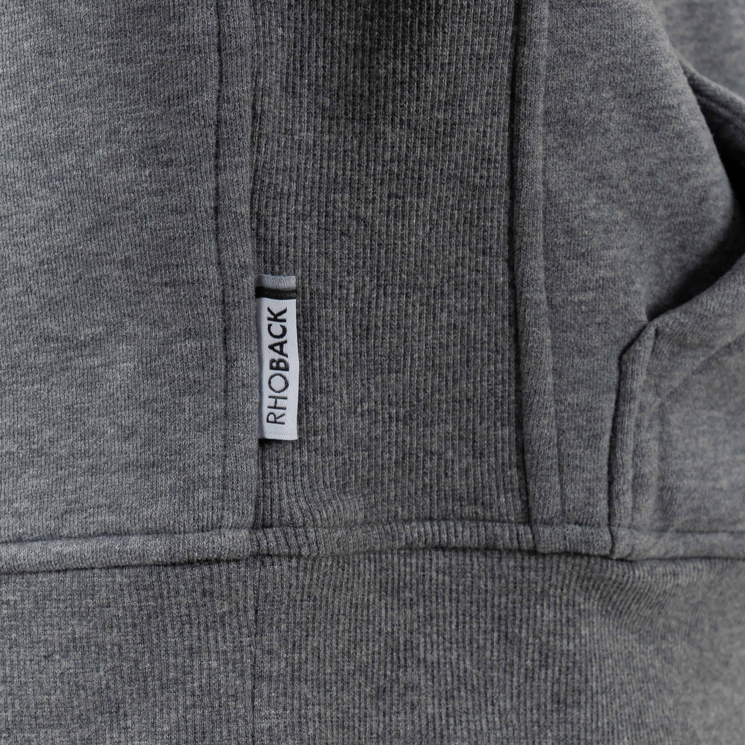 Clarity Half-Zip Hoodie | Heather - Boulder Grey - Image 9