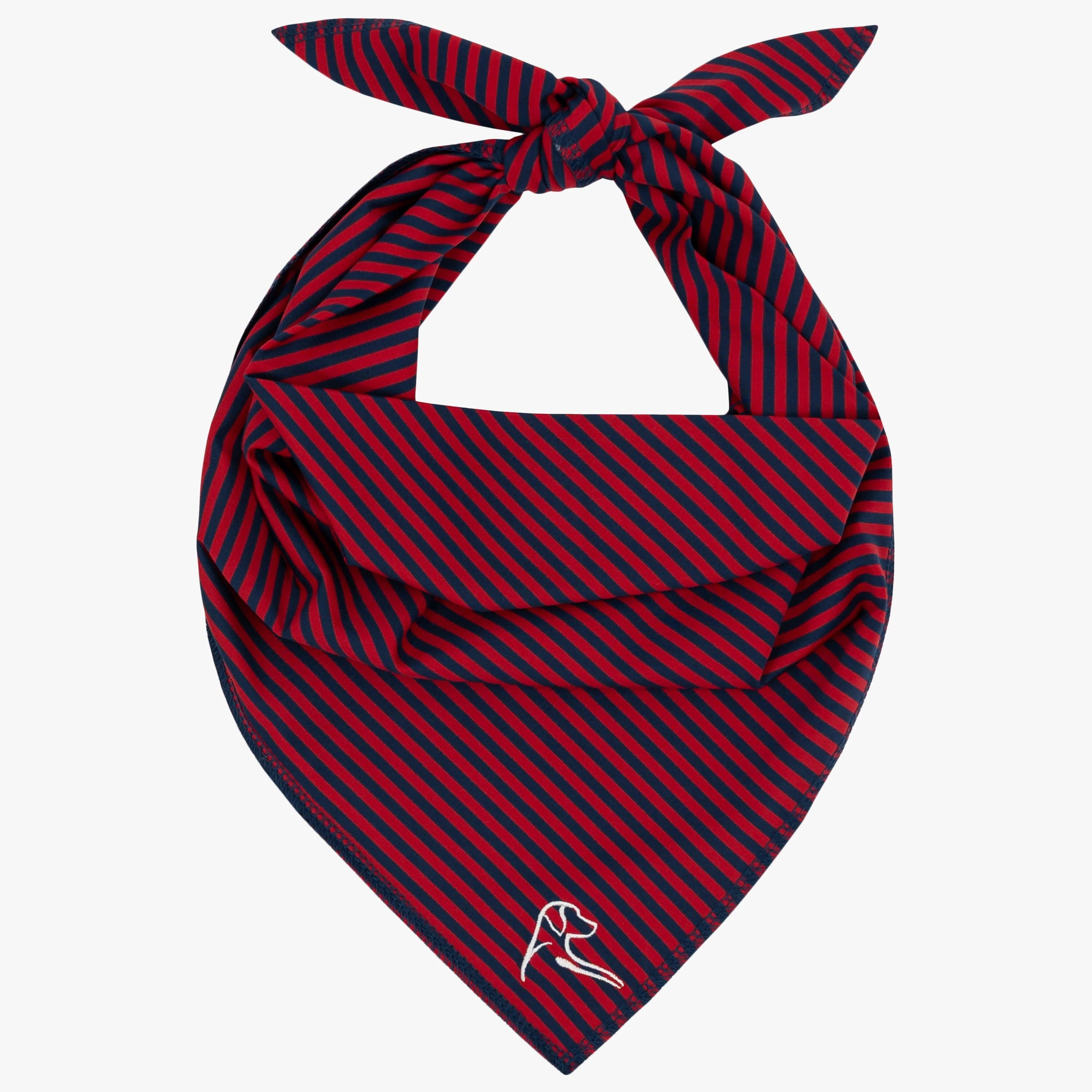 The Birdie Stripe | Performance Bandana | The Birdie Stripe - Cardinal Red/Fleet Navy