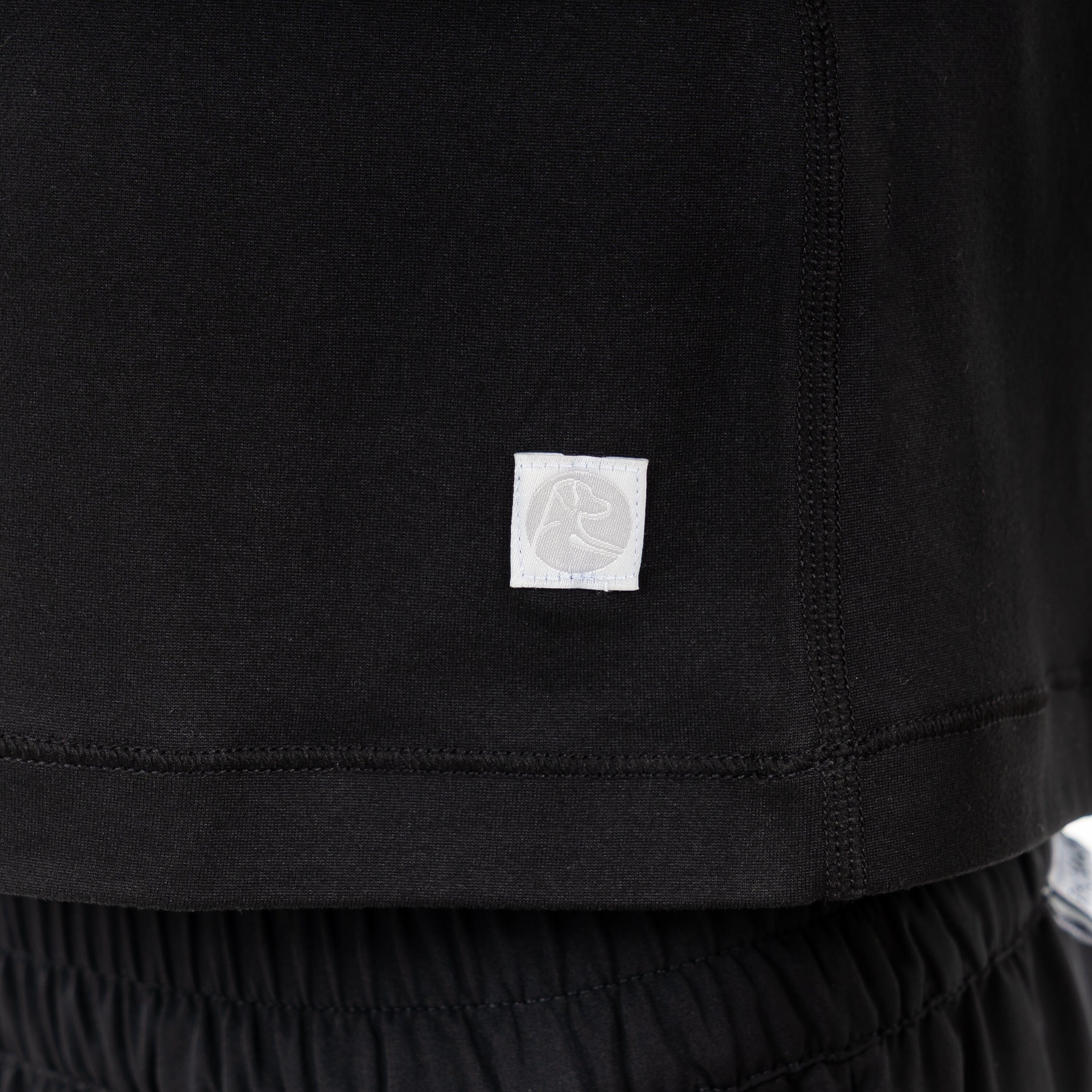 Drift Performance Crop Tank | Solid - Midnight Black - Image 4