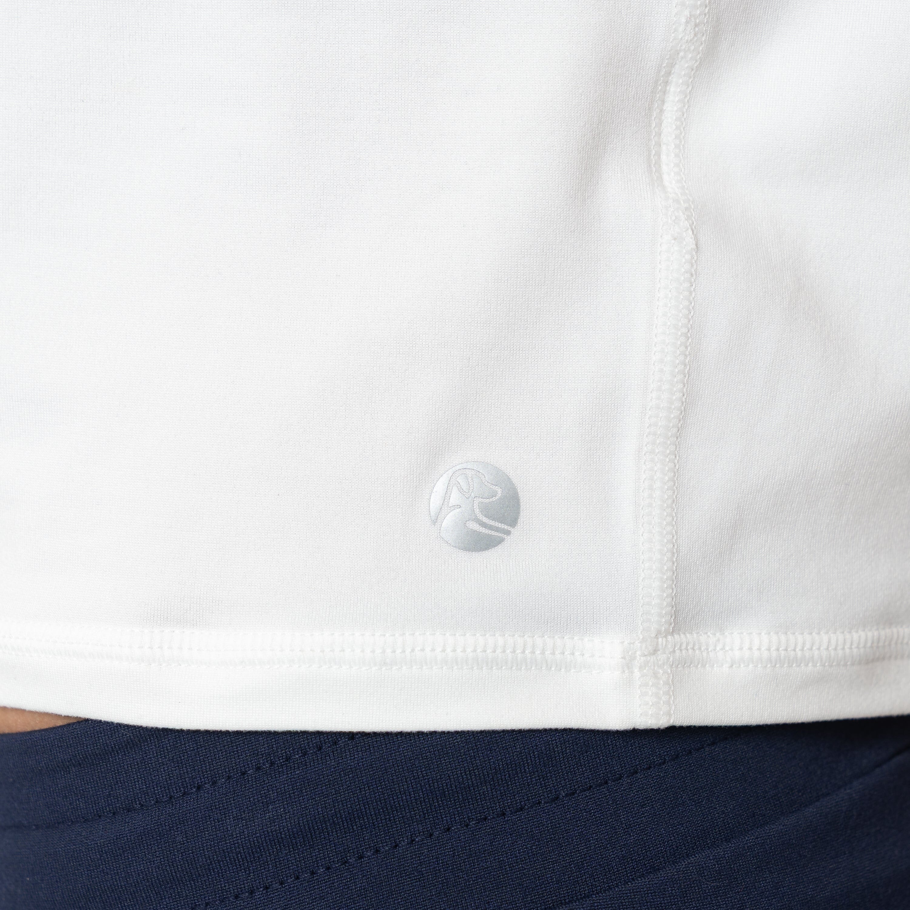 Drift Performance Crop Tee | Solid - White - Image 3