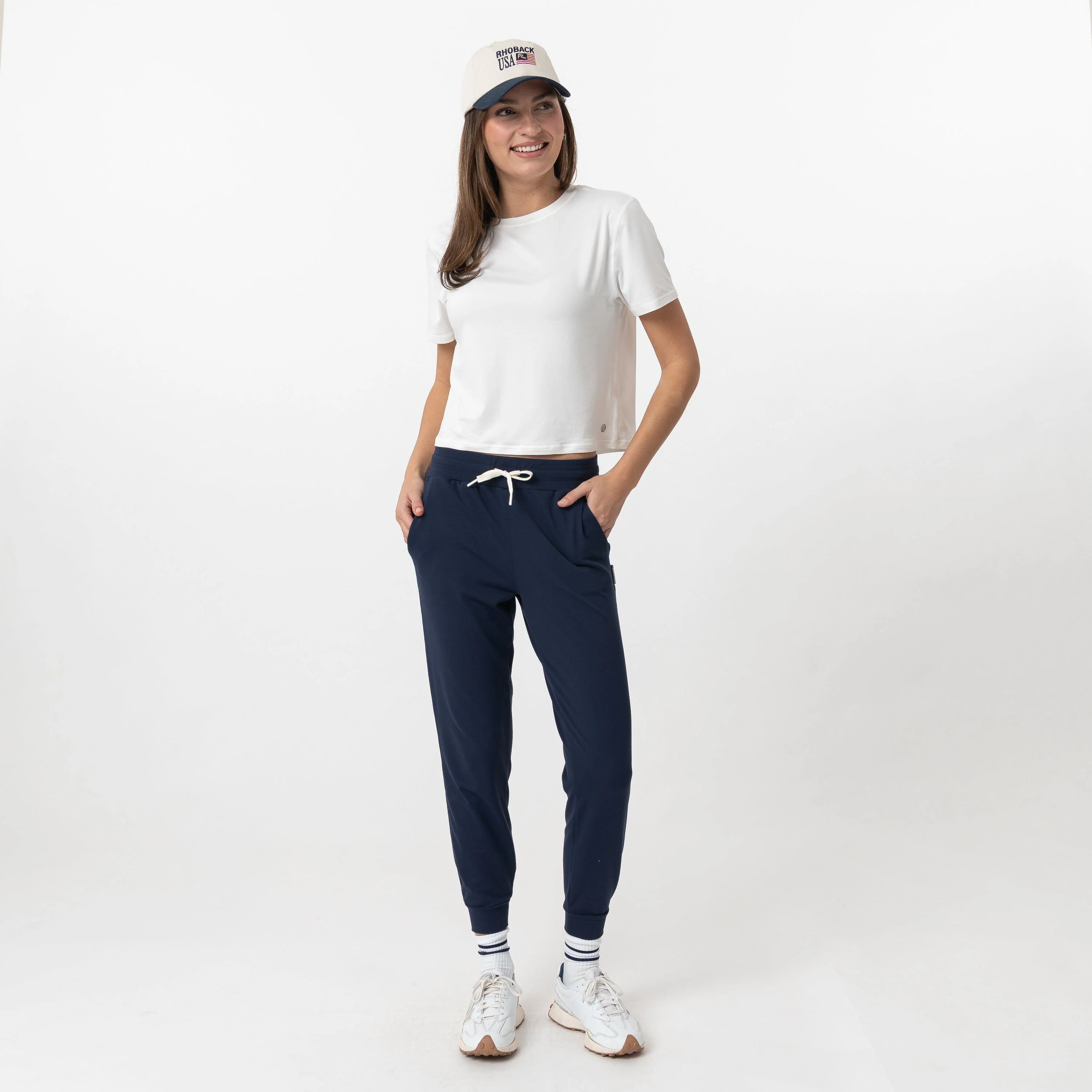 Drift Performance Crop Tee | Solid - White - Image 5