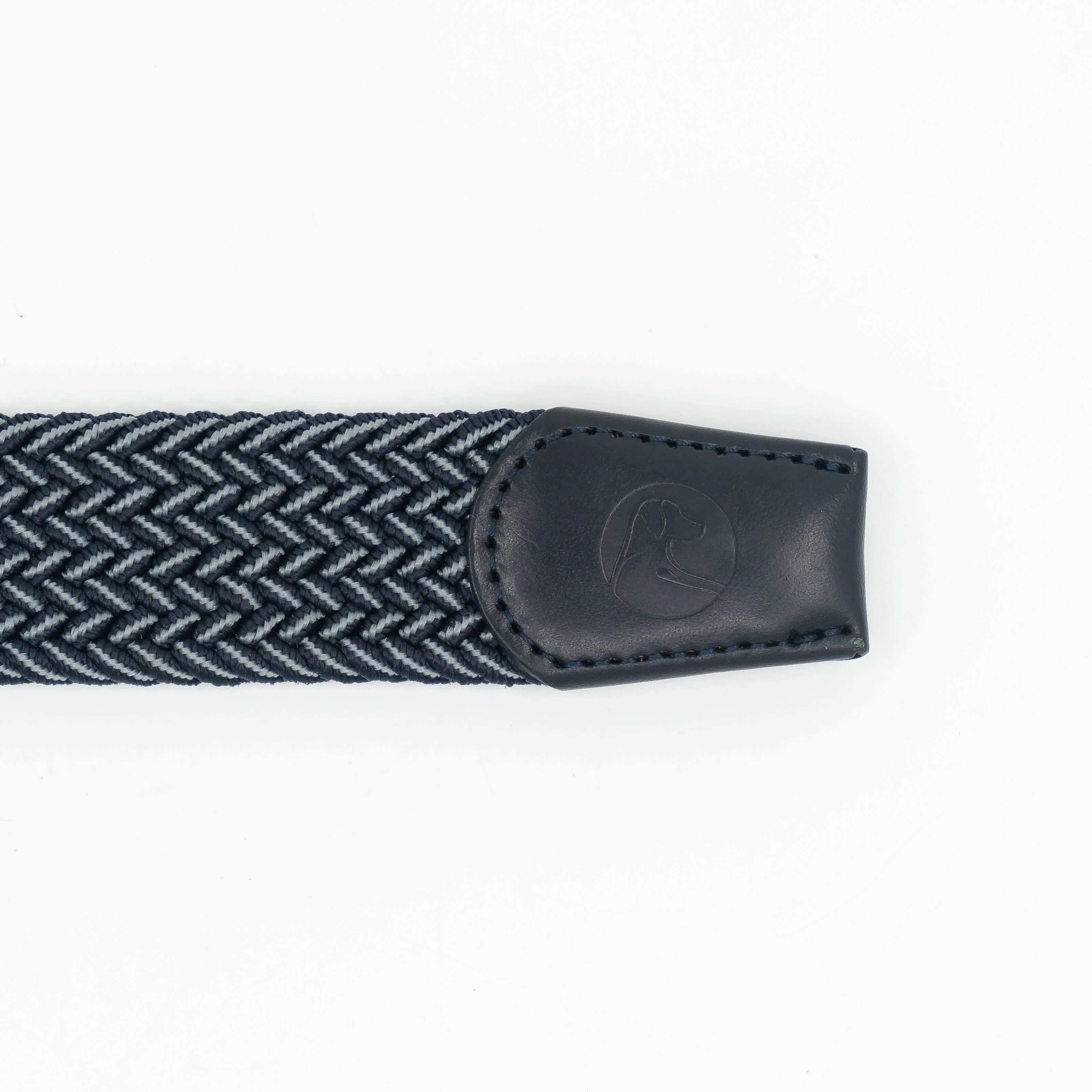 Flex Stretch Belt | The Two Color Weave - Fleet Navy/Thunder Grey - Image 3