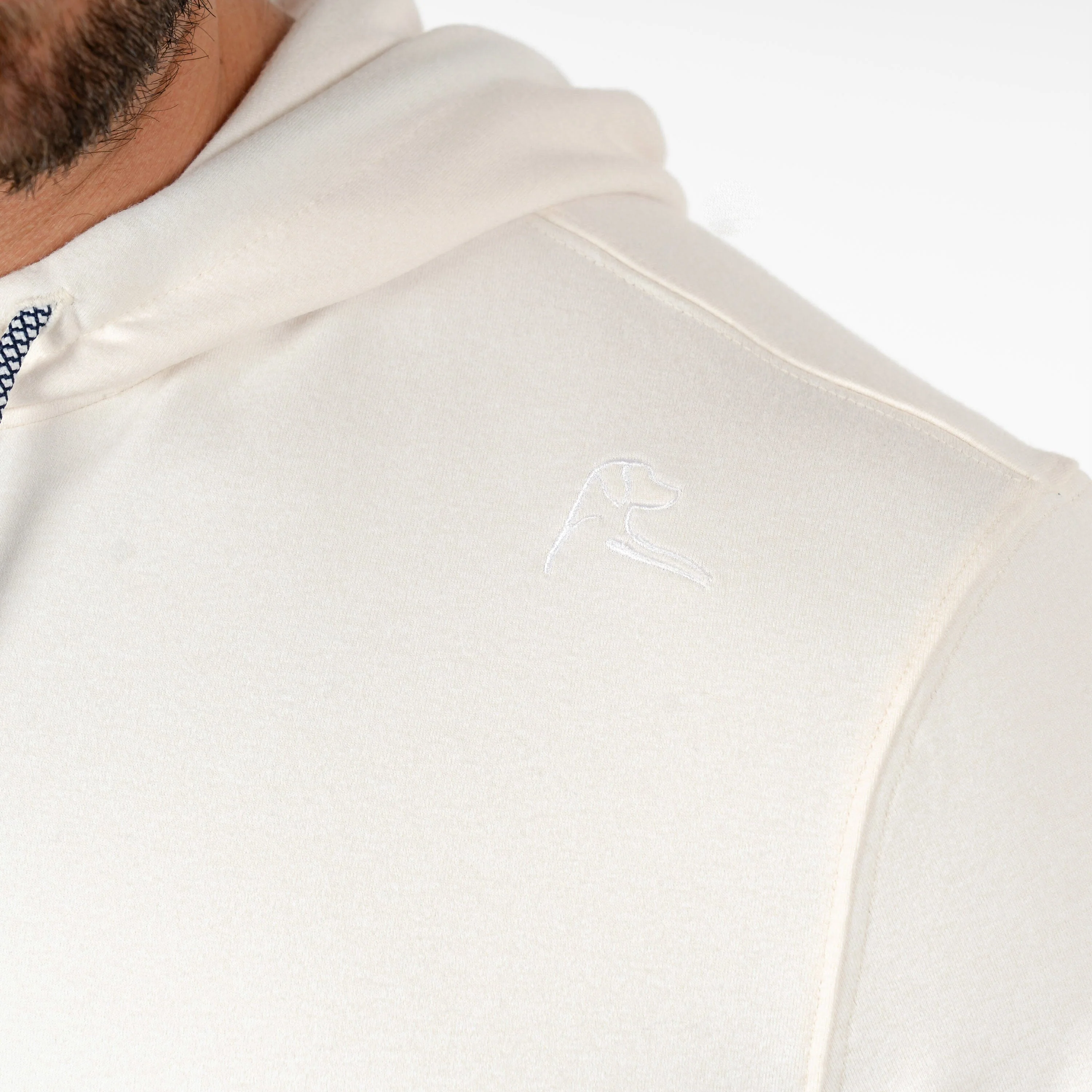 Hesi Performance Hoodie | Heather - Ivory/Parchment White - AM250 2 - Image 2