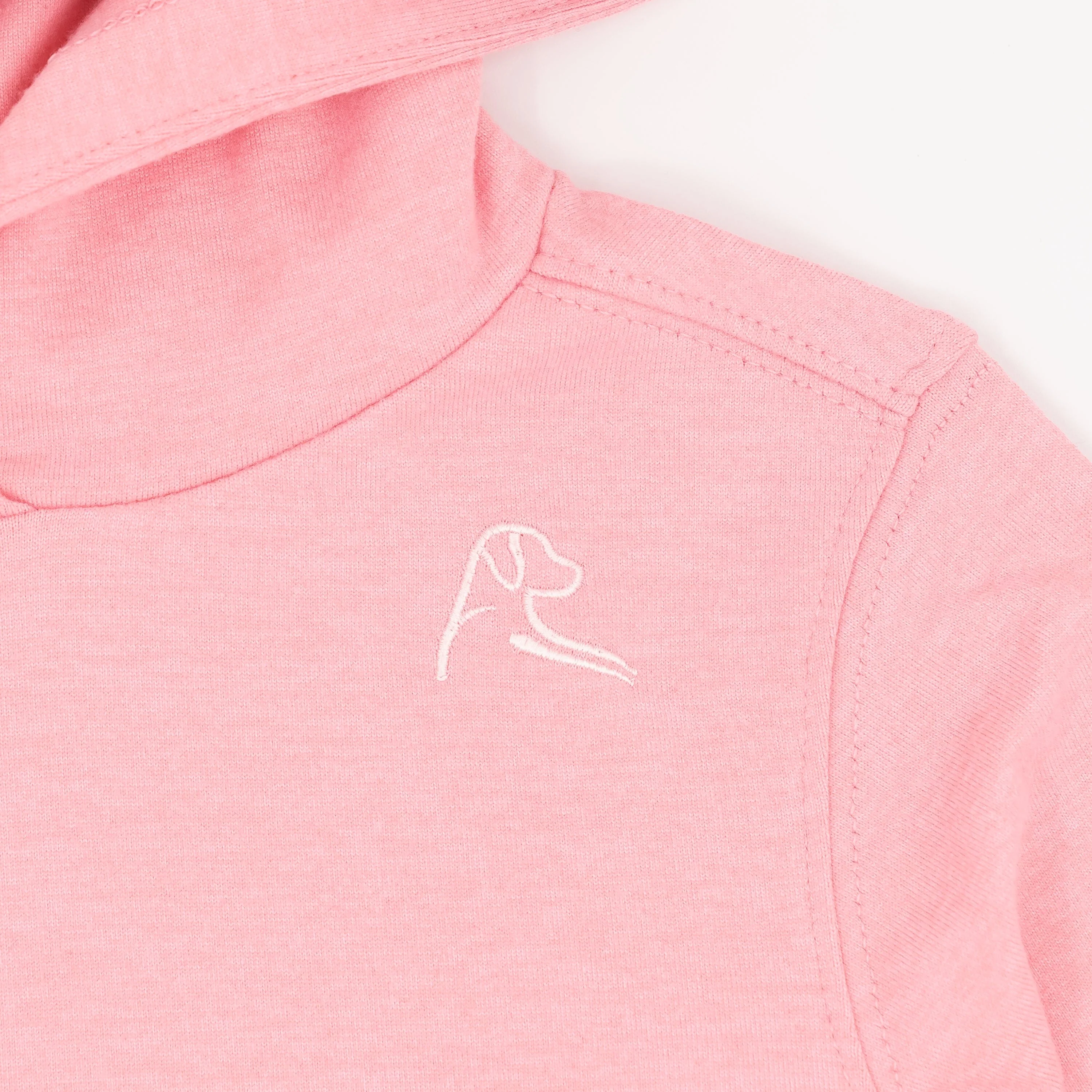 Lil' Hesi Performance Hoodie | Heather - Lotus Pink/Dogwood Pink - Image 3