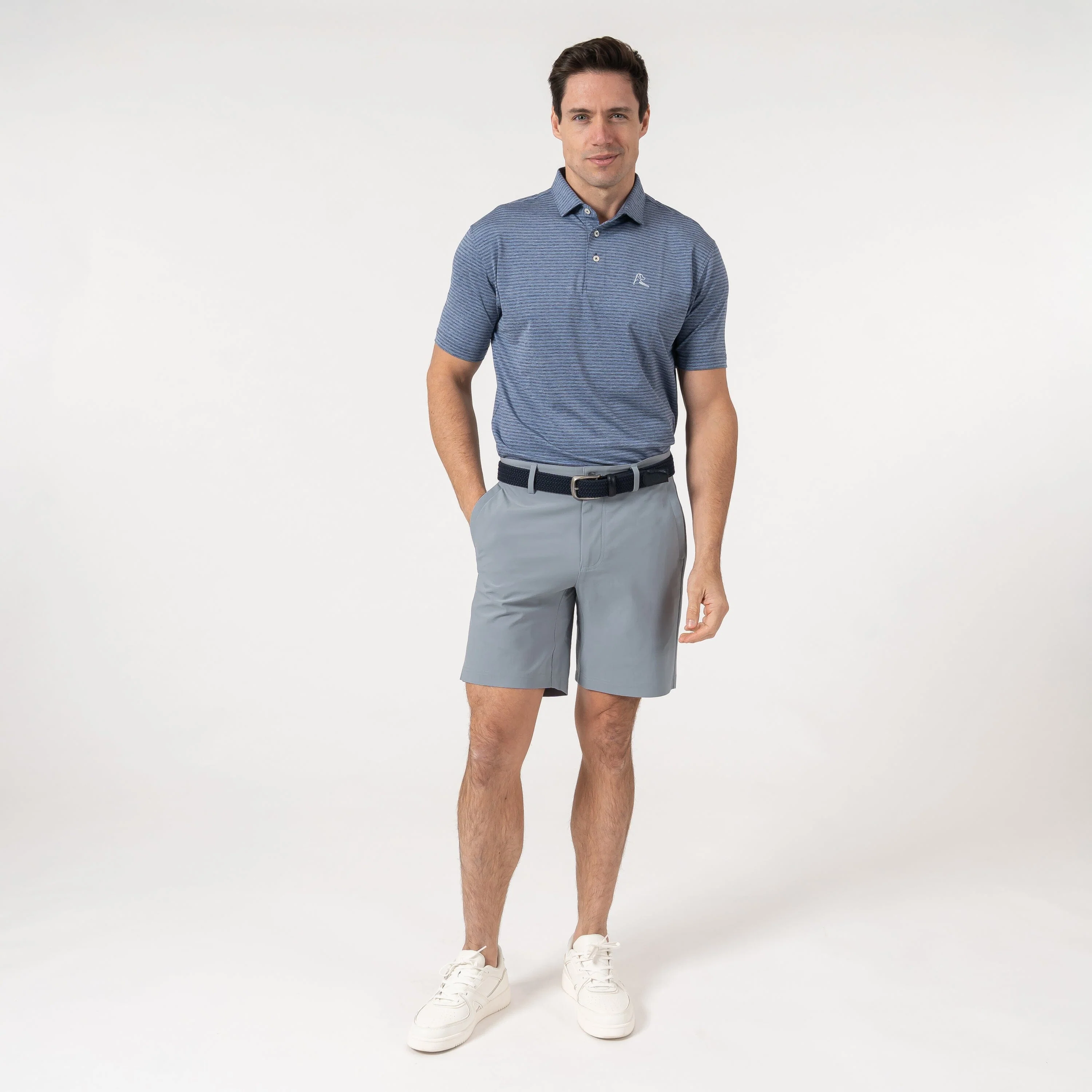 Looper Delta Short | Solid - Thunder Grey - Image 7