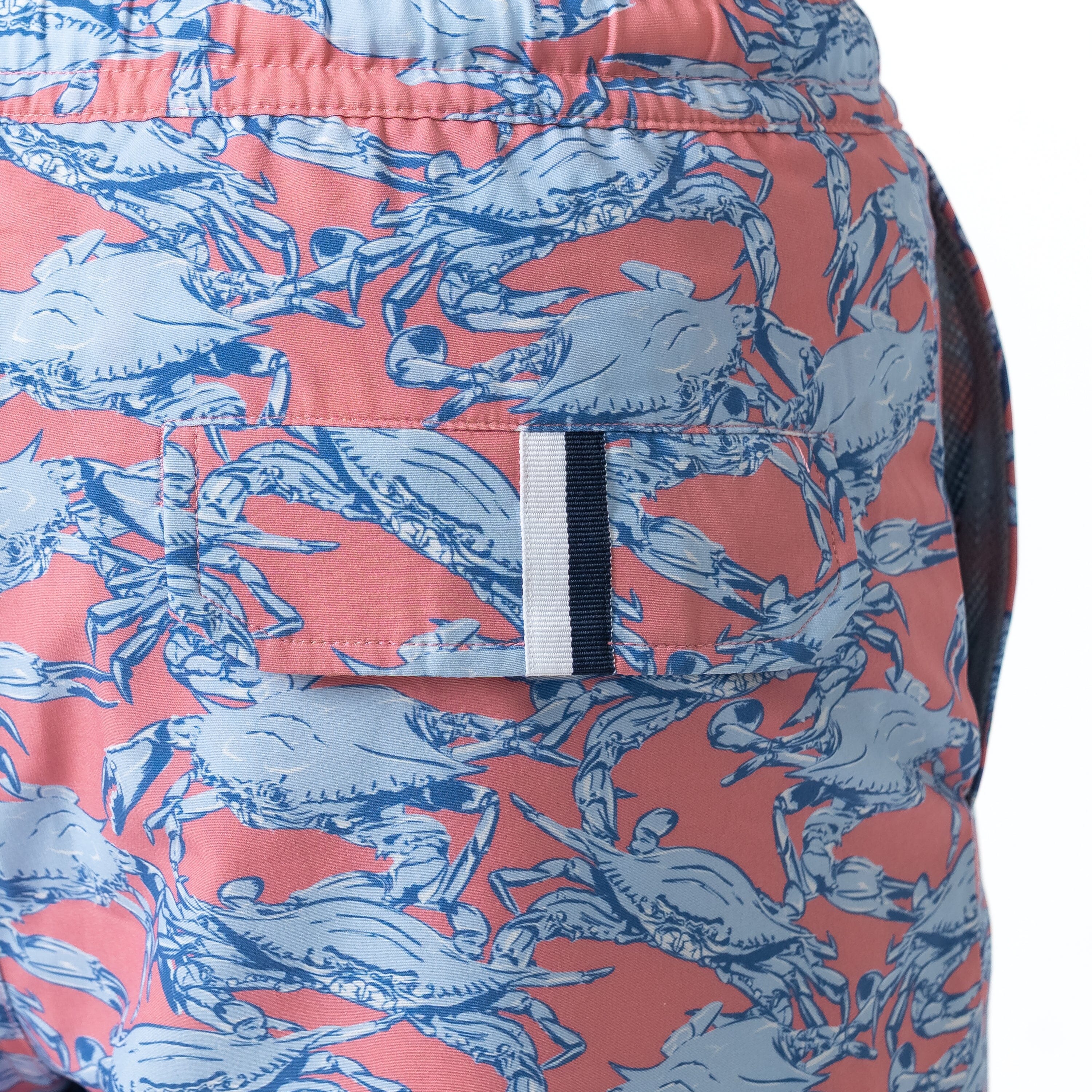Medley Swim Trunk | The Claws - Washed Red/Baby Blue - Image 5