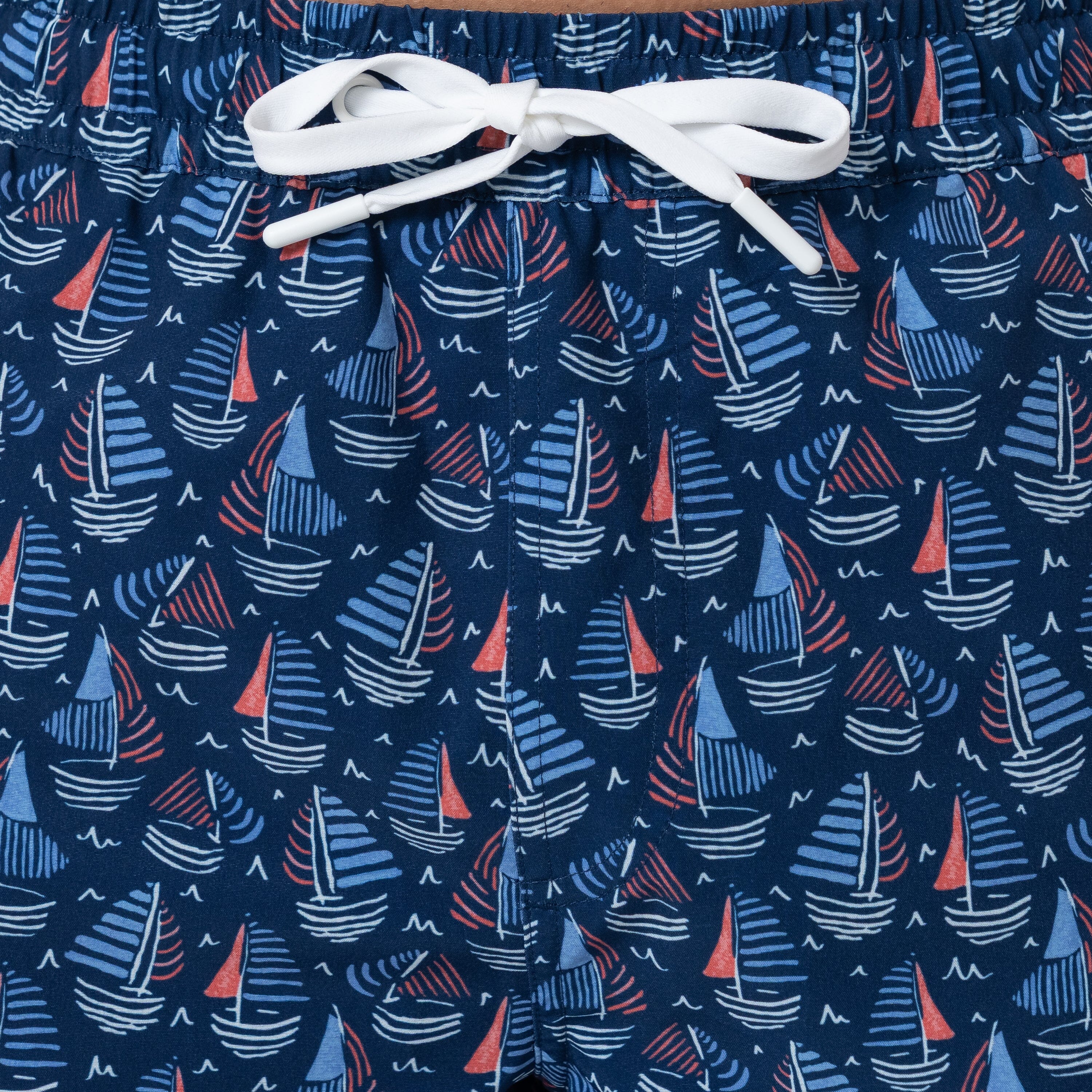Medley Swim Trunk | The First Mate - Admiral Navy/Sorbet Red - Image 6