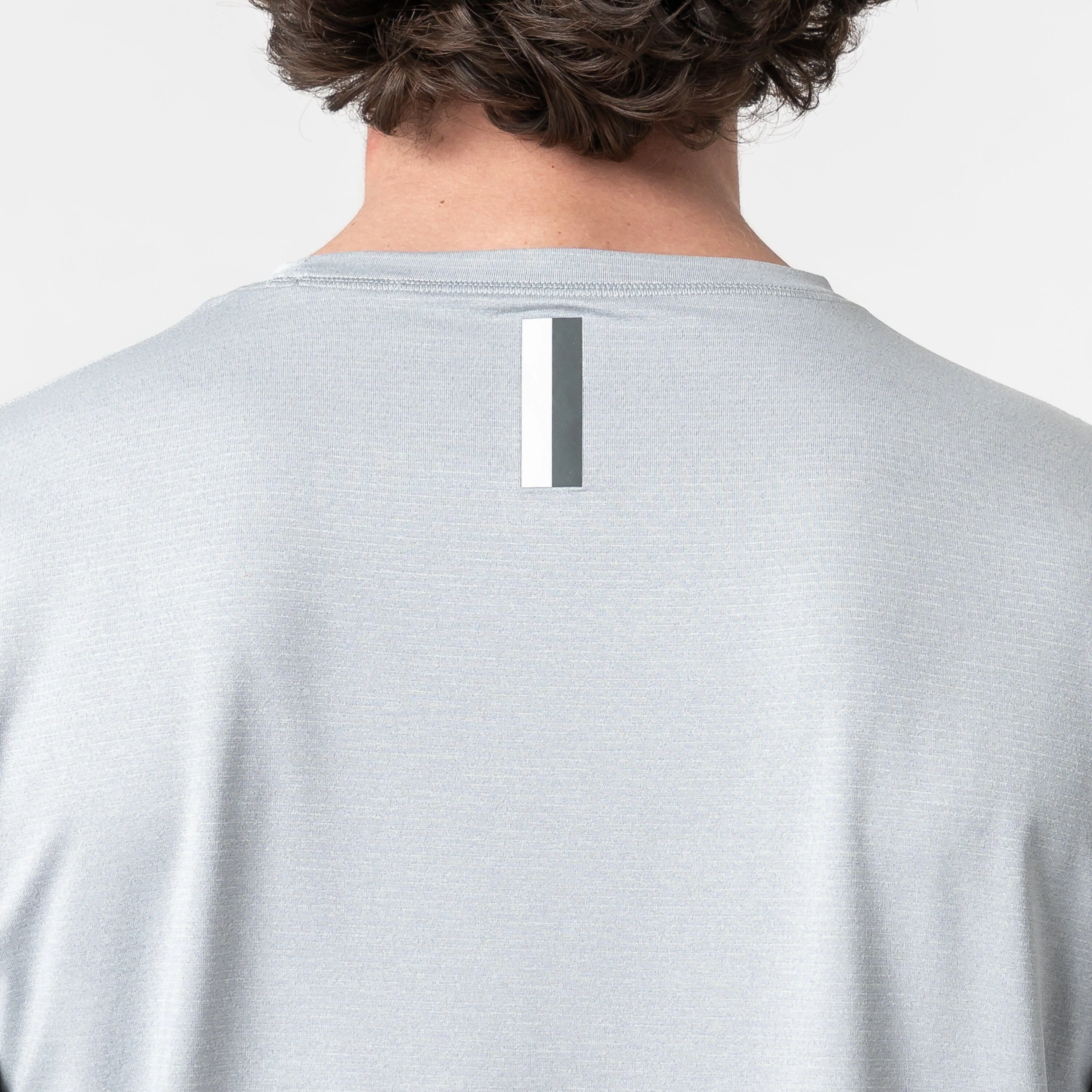 Blitz Tech Long Sleeve Tee | Heather - Stainless Steel/Stratus Grey - Image 3
