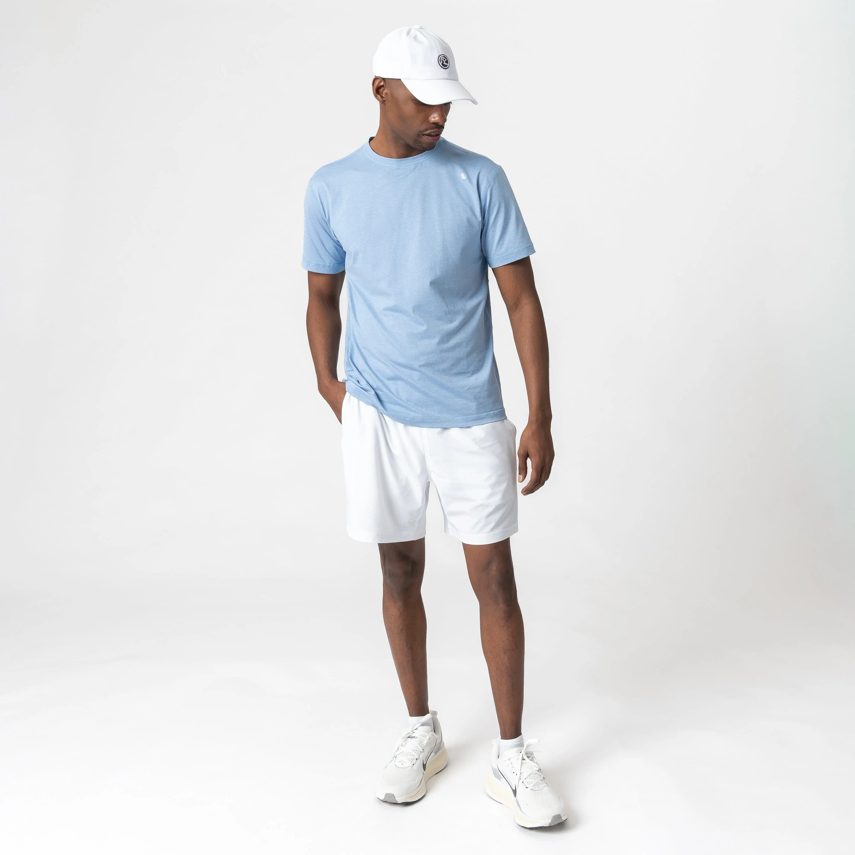 Blitz Tech Tee | Heather - Potomac Blue/Baby Blue - Image 6