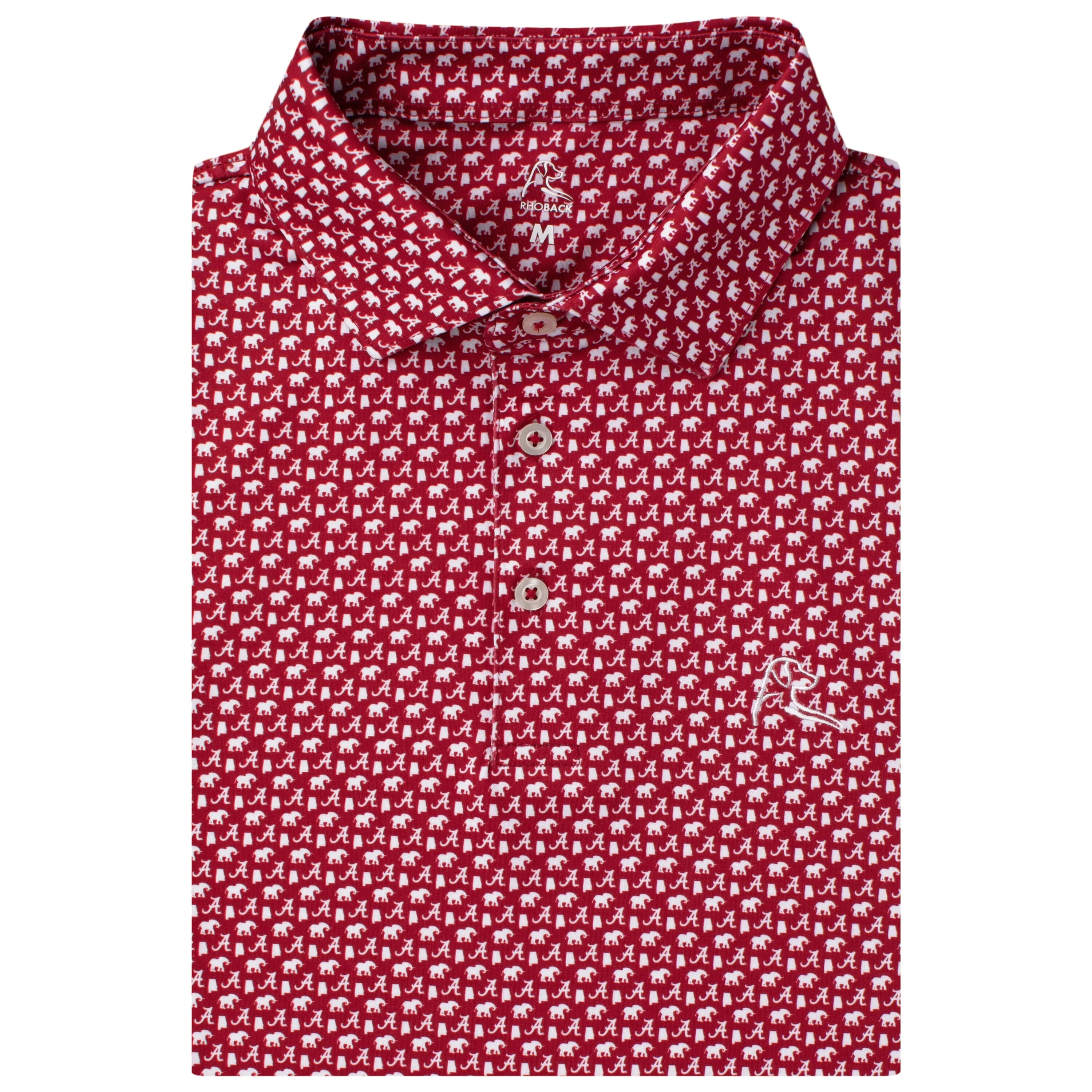 The Alabama Big Al™ 2.0 | Collegiate Polo | The Alabama Big Al™ 2.0 - Carmine Red/White