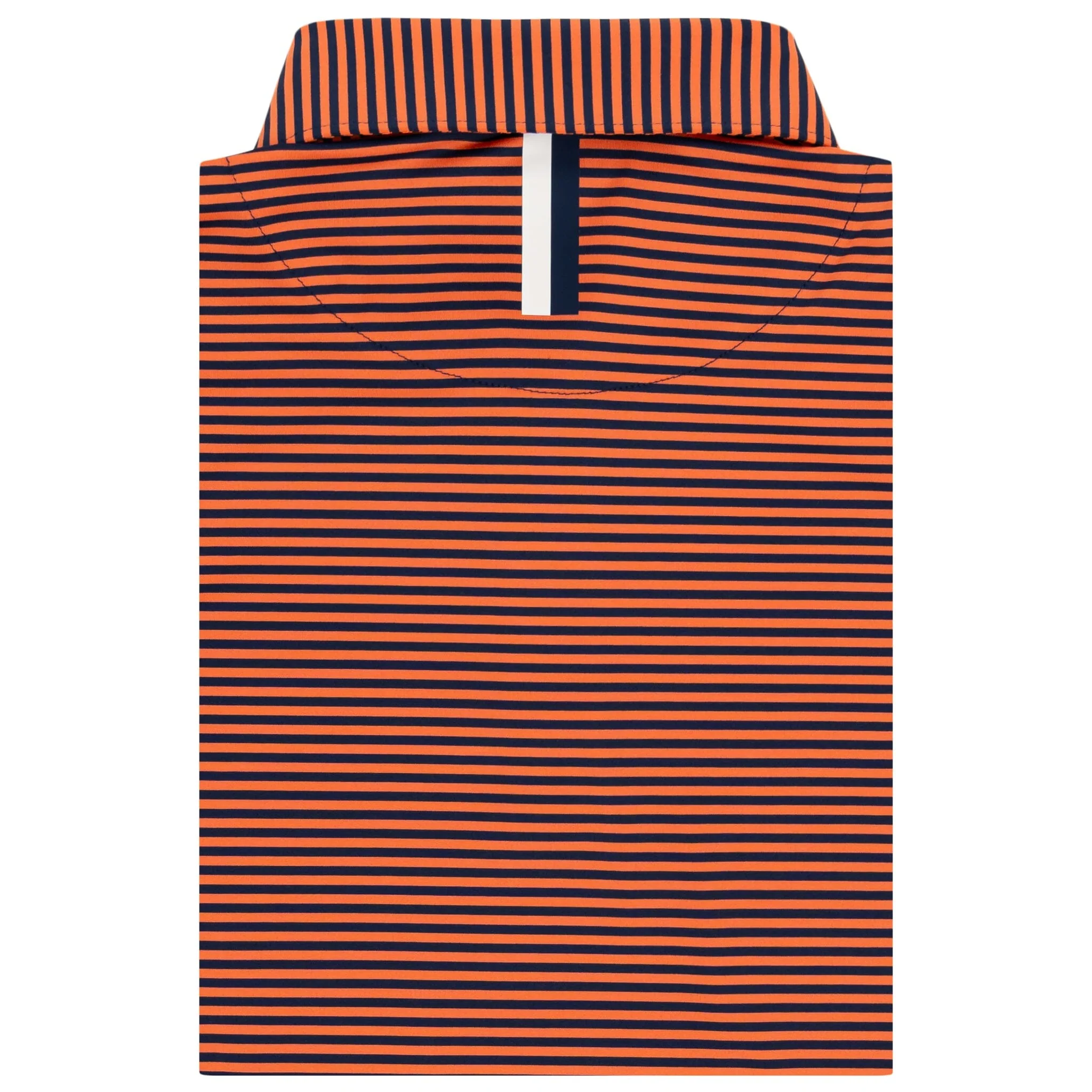 The Birdie Stripe - Syracuse | Collegiate Polo | The Birdie Stripe - Blaze Orange/Fleet Navy - CUSE 3 ORANGE - Image 2
