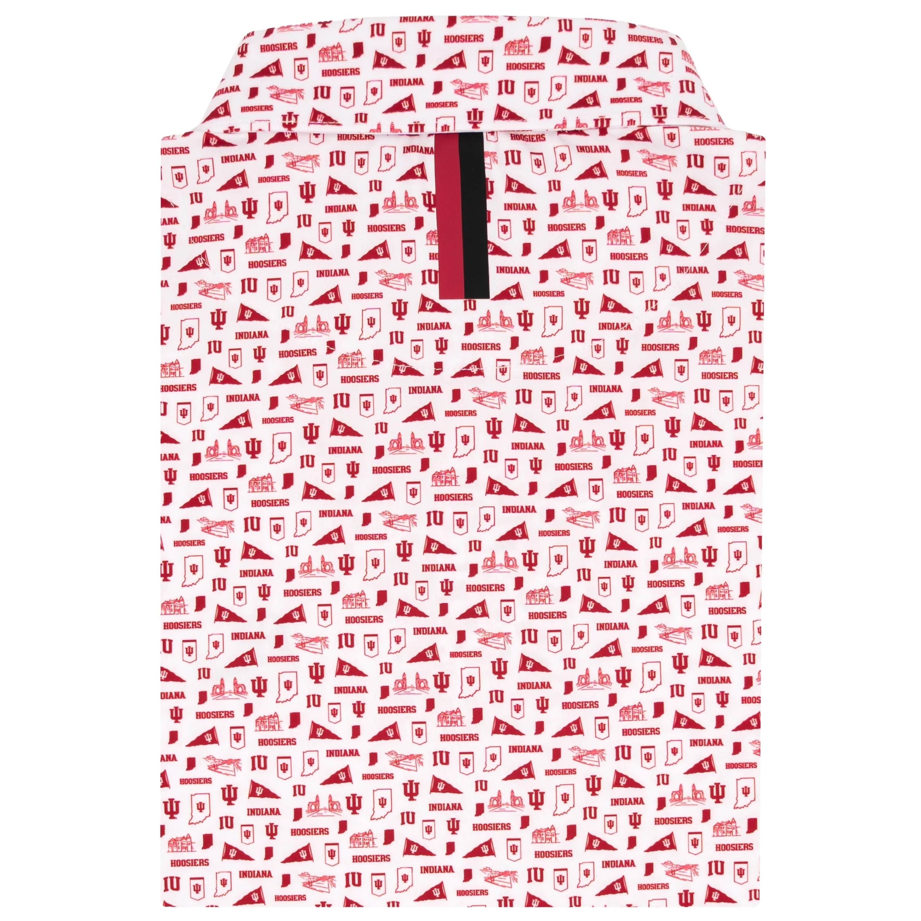 The Indiana Gameday | Collegiate Polo | The Indiana Gameday - White/Carmine Red - Image 2