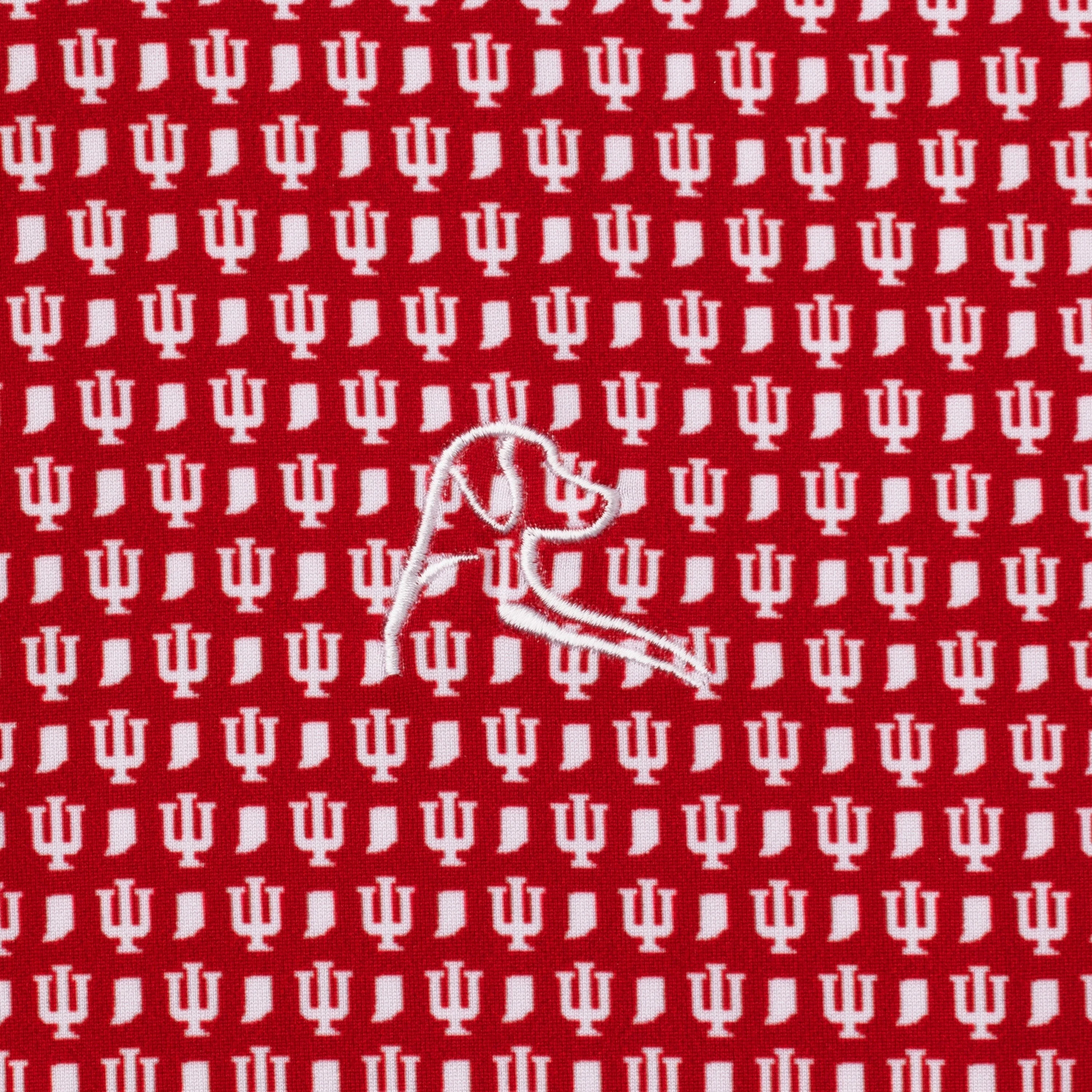 The Indiana Hoosier State | Collegiate Polo | The Indiana Hoosier State - Carmine Red/ White - Image 3
