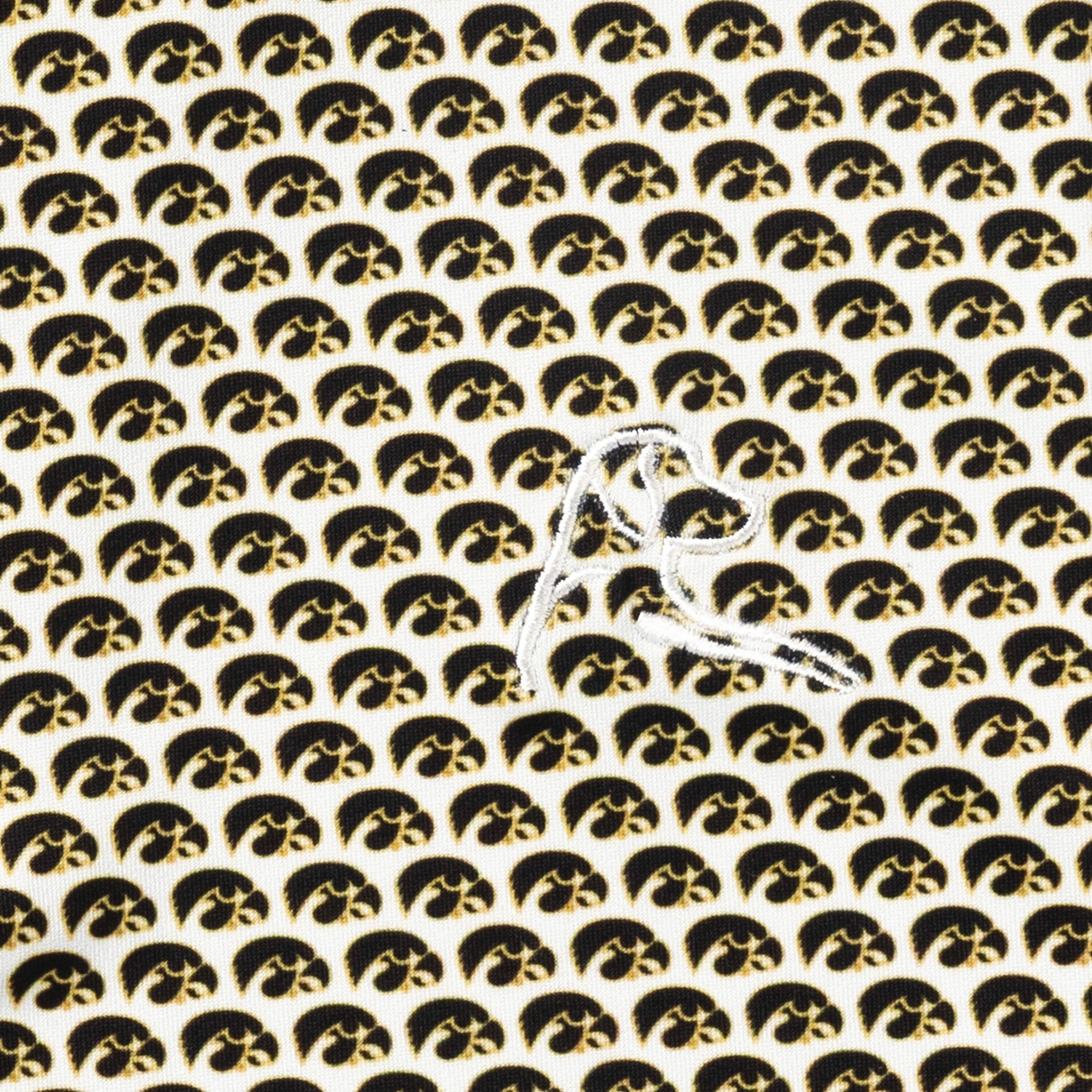 The Iowa Hawkeyes® | Collegiate Polo | The Iowa Hawkeyes® - White/Black - Image 3
