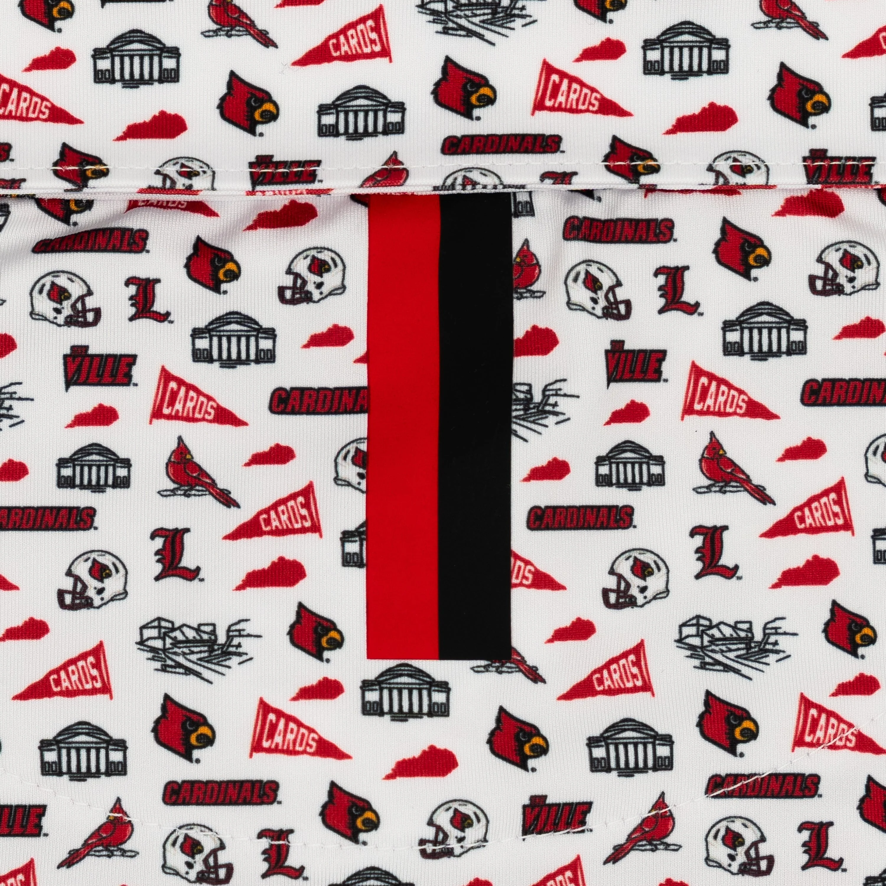 The Louisville Gameday | Collegiate Polo | The Louisville Gameday - White/Roar Red - Image 4
