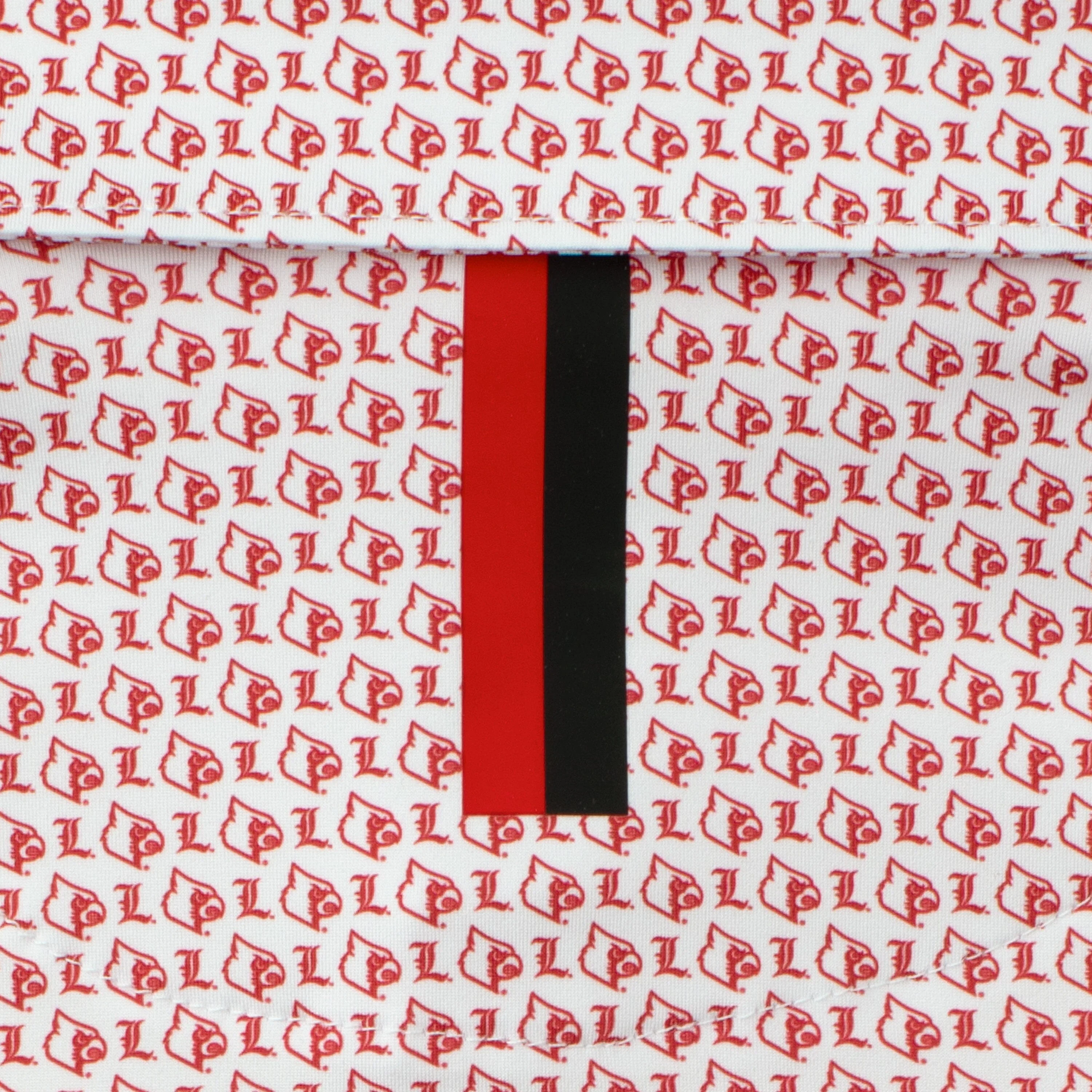 The Louisville Icon | Collegiate Polo | The Louisville Icon - White/Roar Red - Image 4