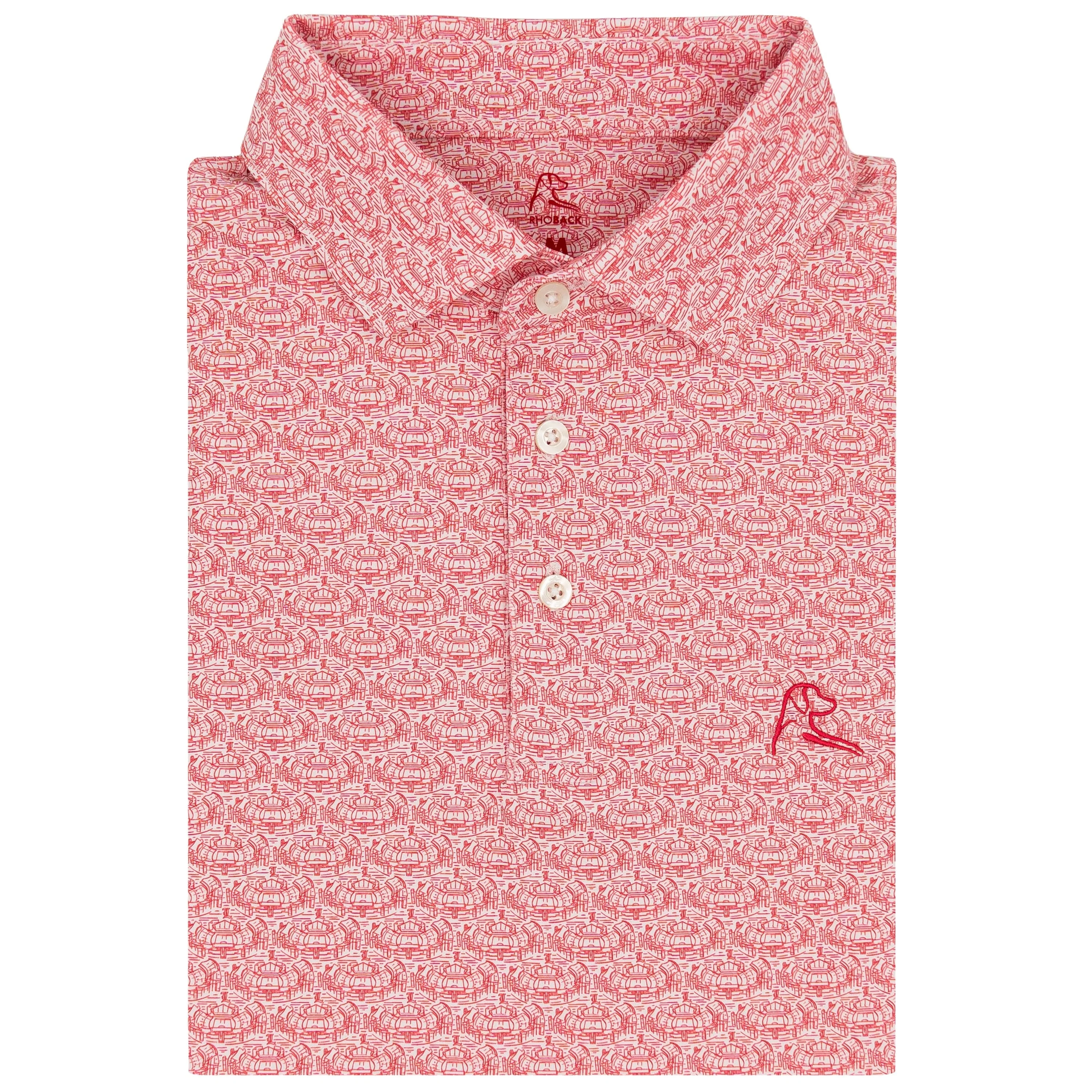 The Louisville Stadium | Collegiate Polo | The Louisville Stadium - White/Roar Red
