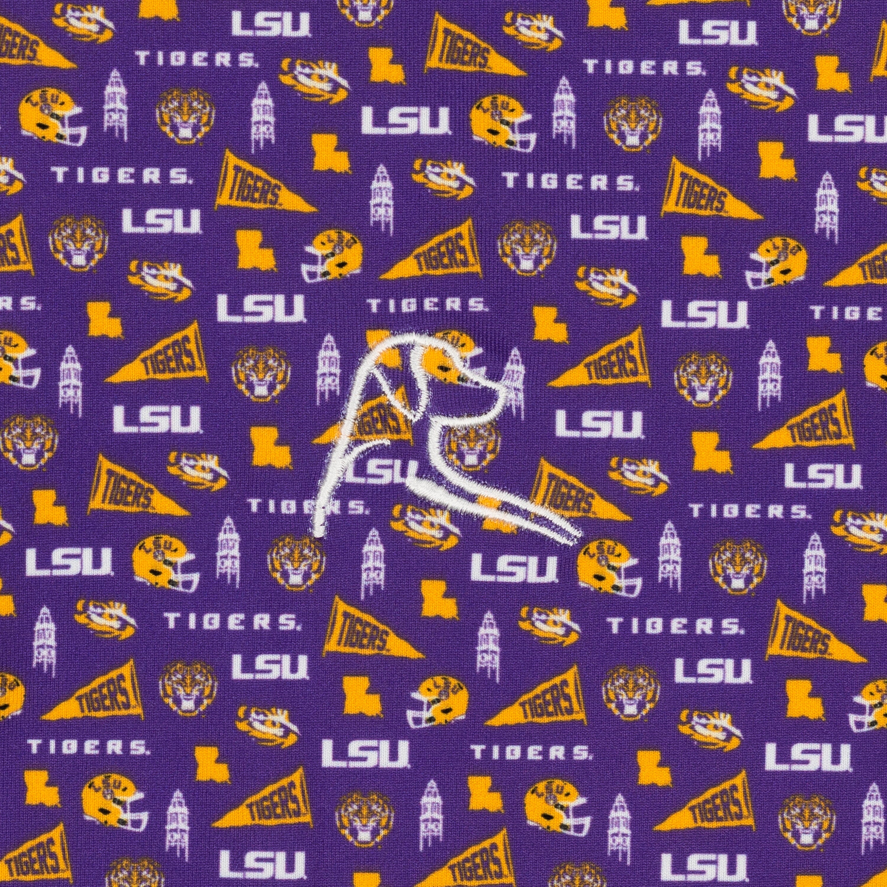 The LSU Gameday | Collegiate Polo | The LSU Gameday - Reauxback Purple/Honey Gold - Image 3