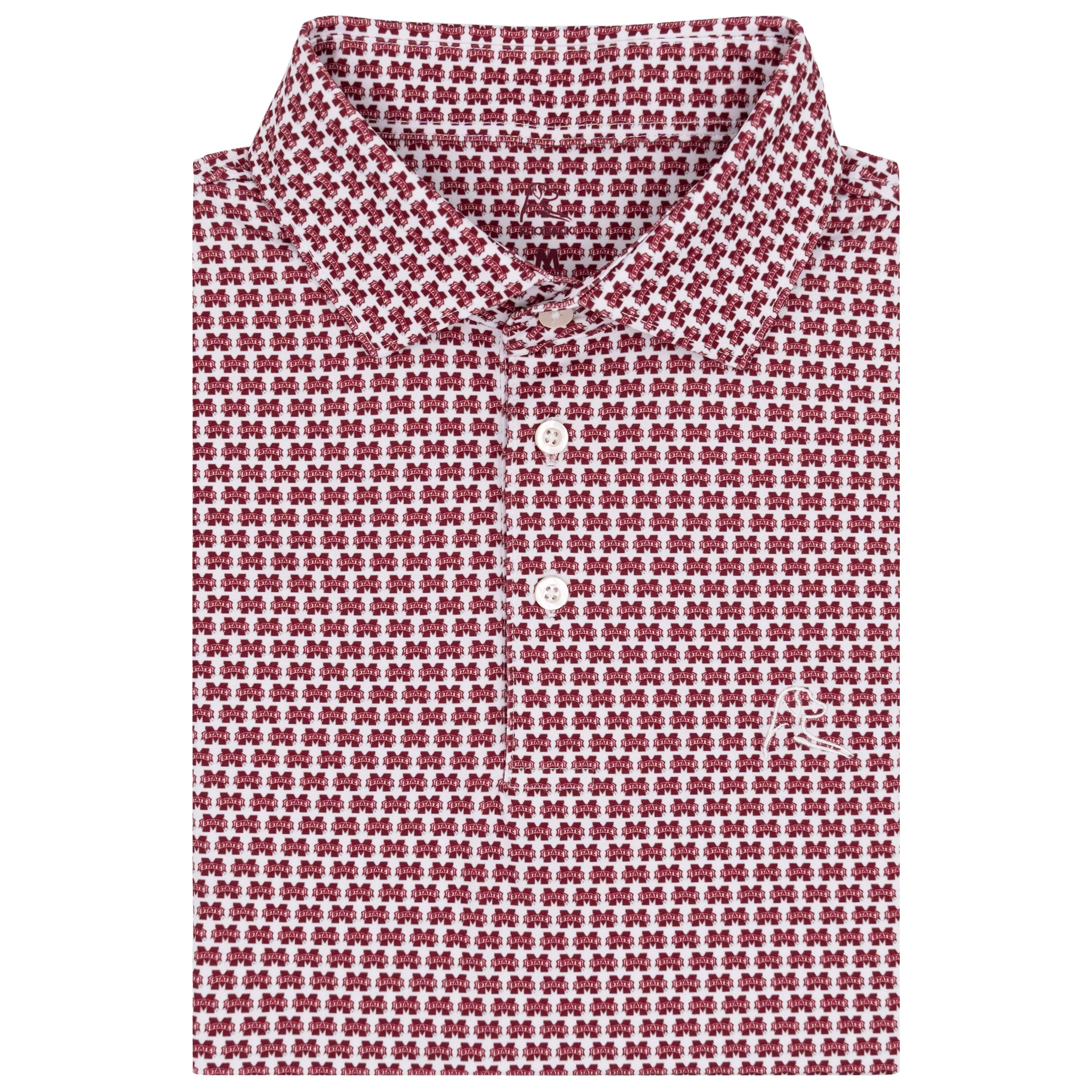 The Mississippi State Bulldogs™ | Collegiate Polo | The Mississippi State Bulldogs™ - White/Maroon