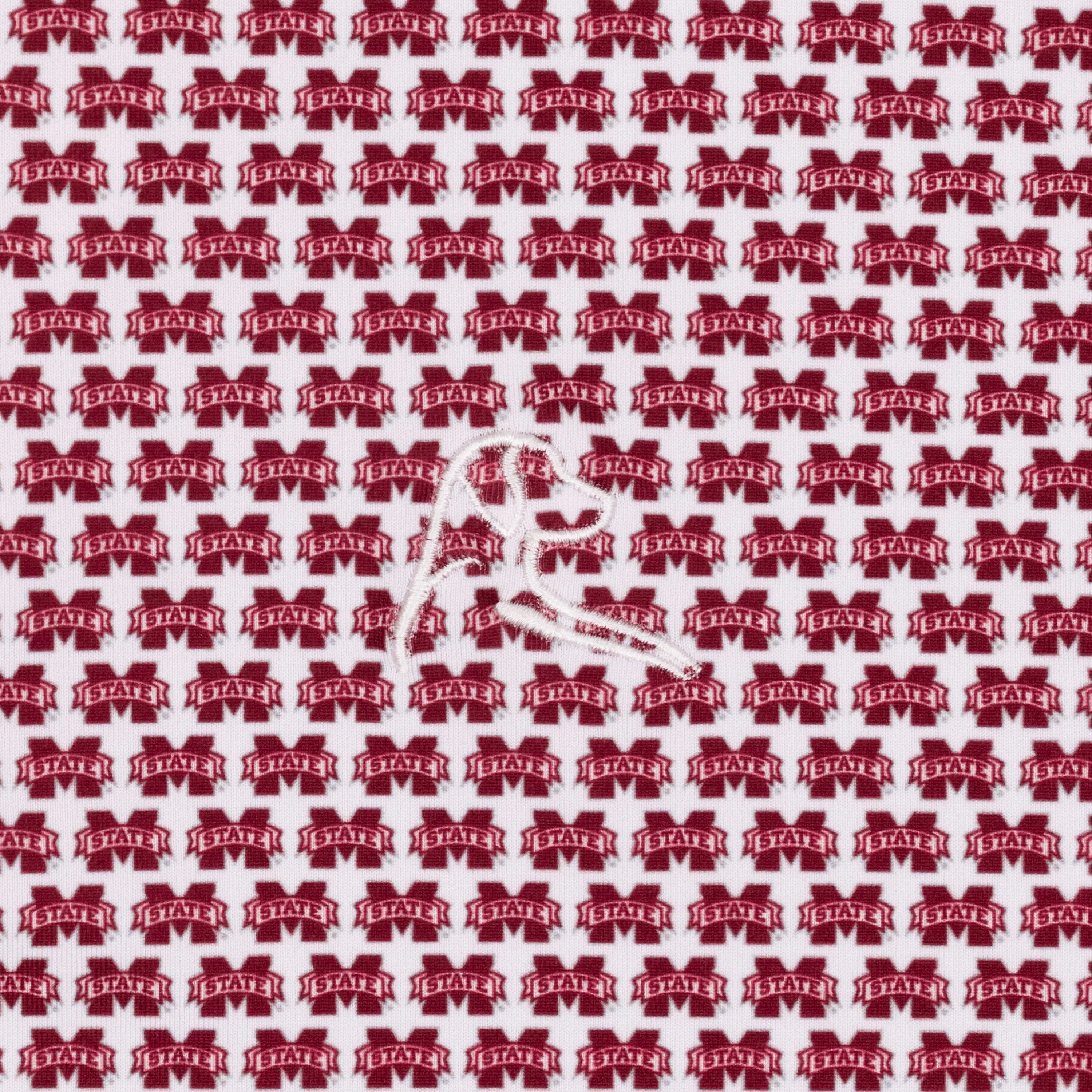 The Mississippi State Bulldogs™ | Collegiate Polo | The Mississippi State Bulldogs™ - White/Maroon - Image 3