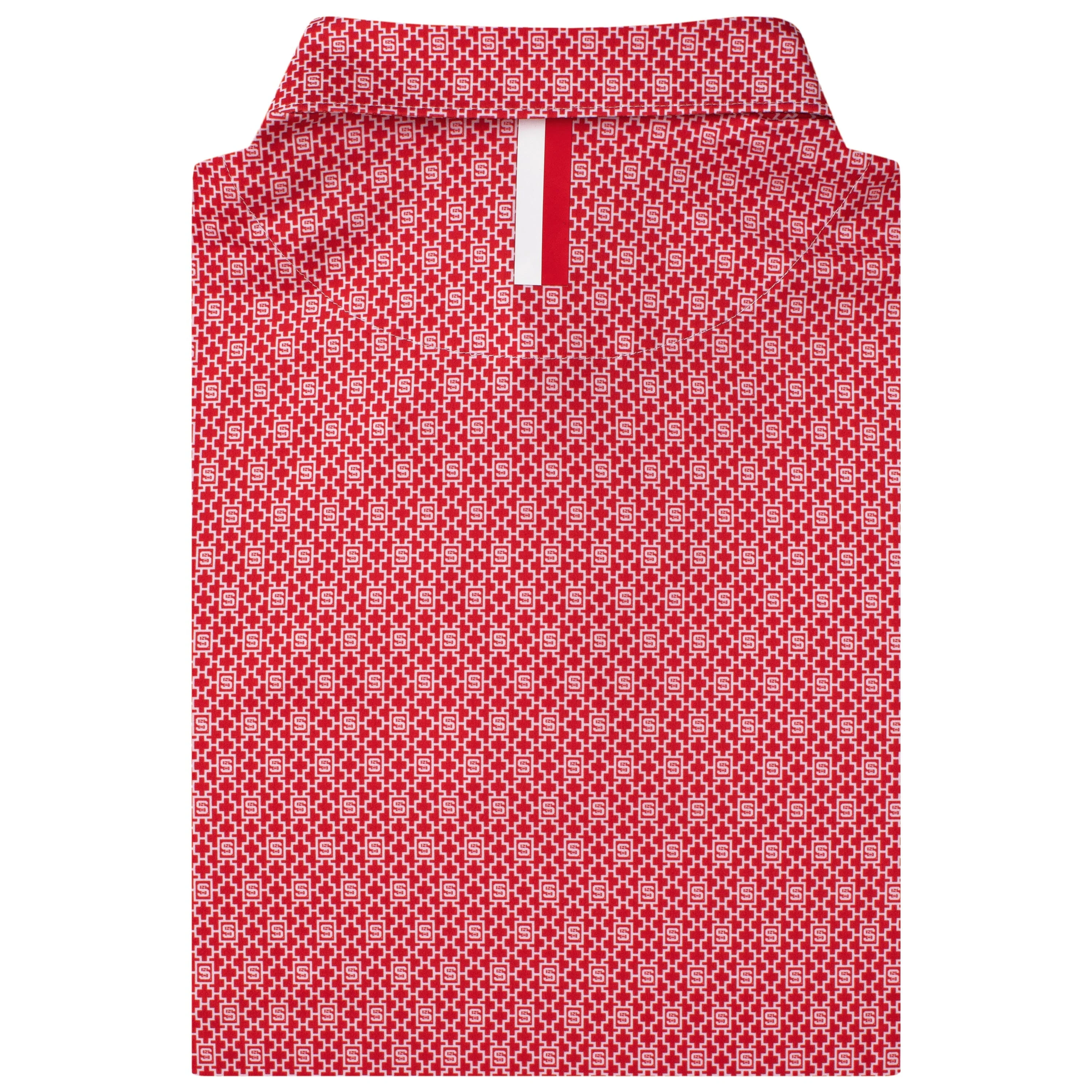 The NC State Brickyard | Collegiate Polo | The NC State Brickyard - White/Cherry Red - Image 2