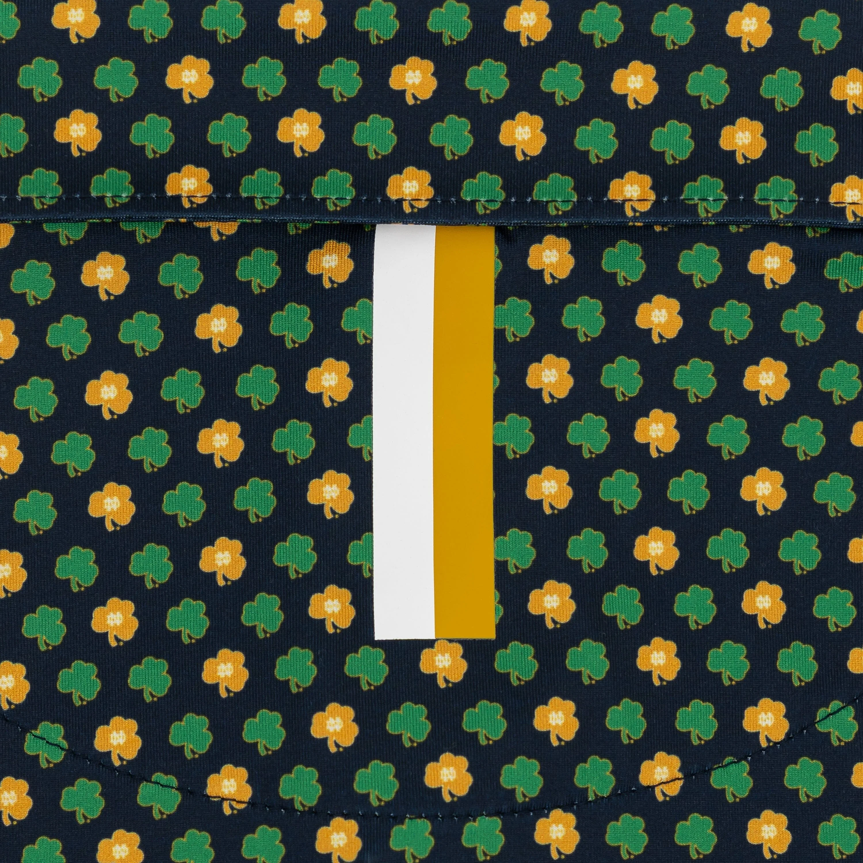 The Notre Dame Golden Clover | Collegiate Polo | The Notre Dame Golden Clover - Indigo Blue/Autumn Gold - Image 4