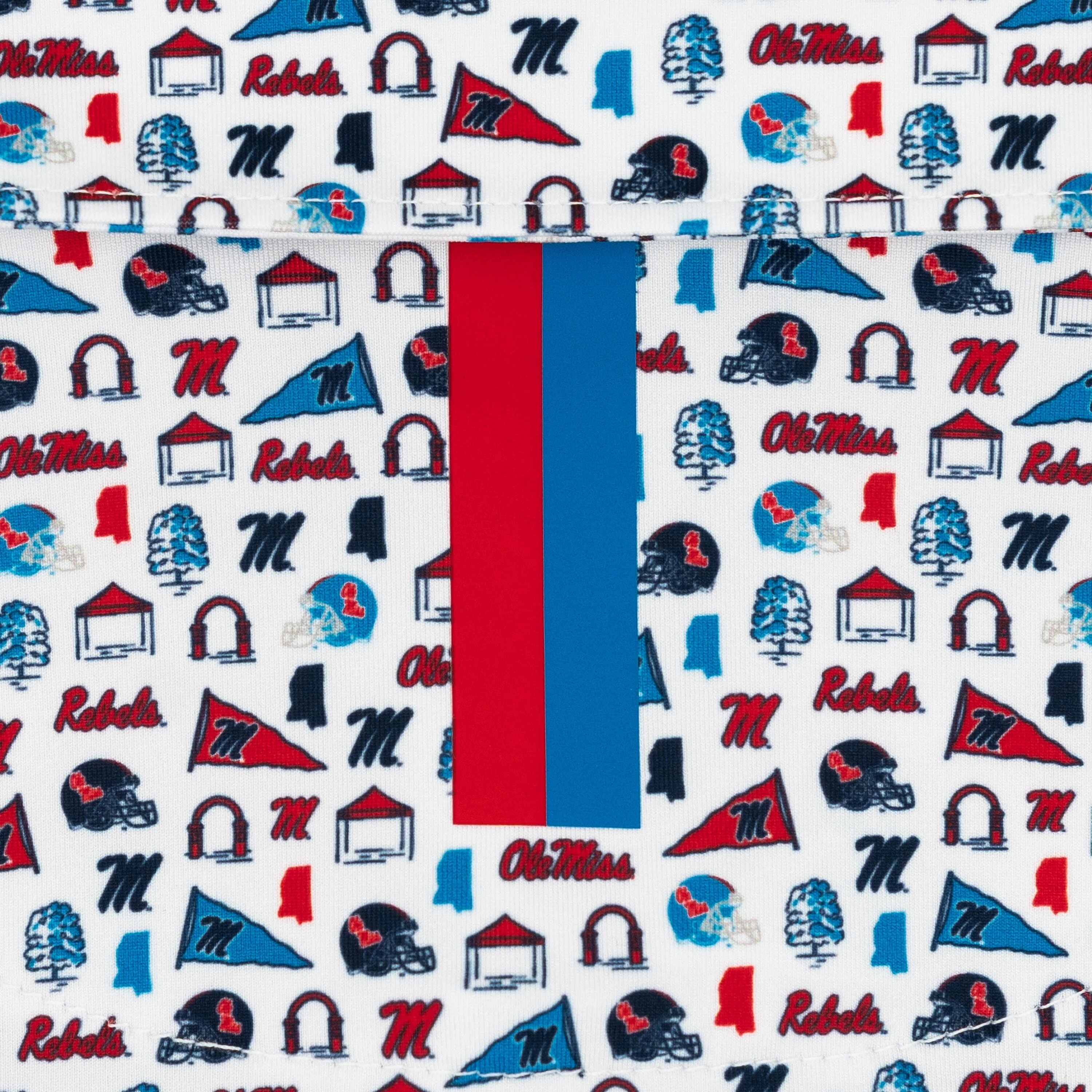 The Ole Miss Grove⢠| Collegiate Polo | The Ole Miss Grove⢠- White/Indigo Blue - Image 4