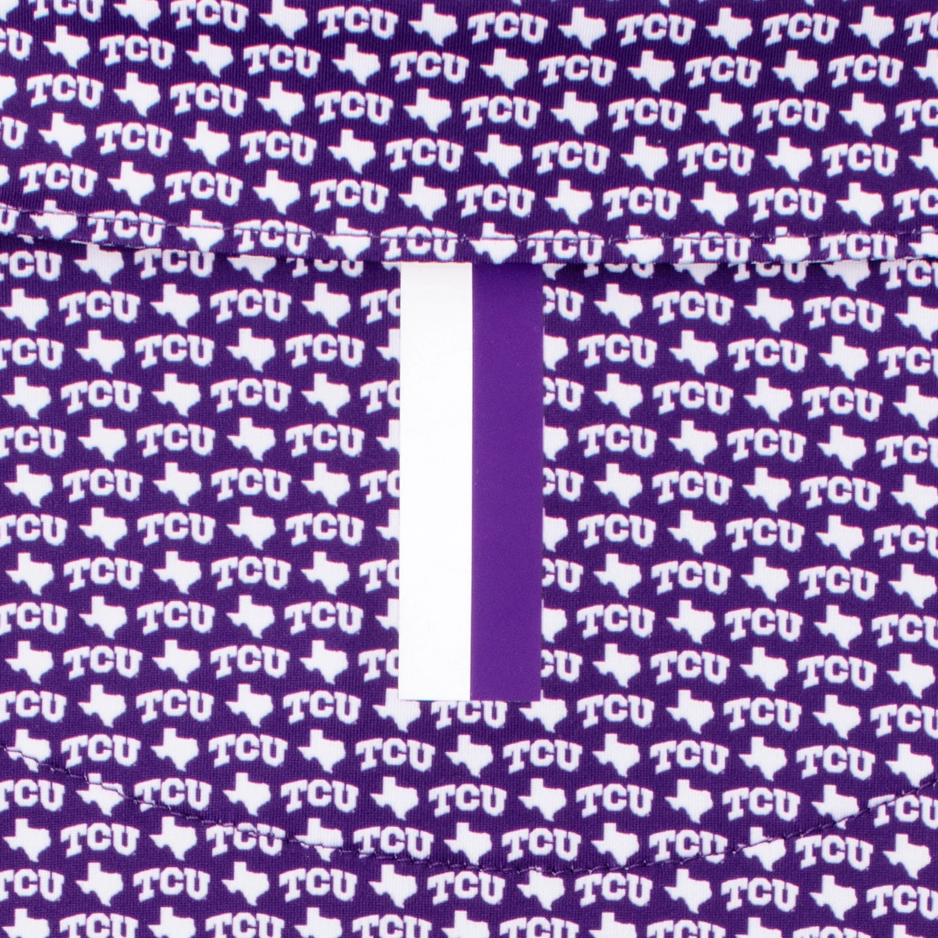 The TCU Horned Frogs⢠| Collegiate Polo | The TCU Horned Frogs⢠- Plum Purple/White - Image 4