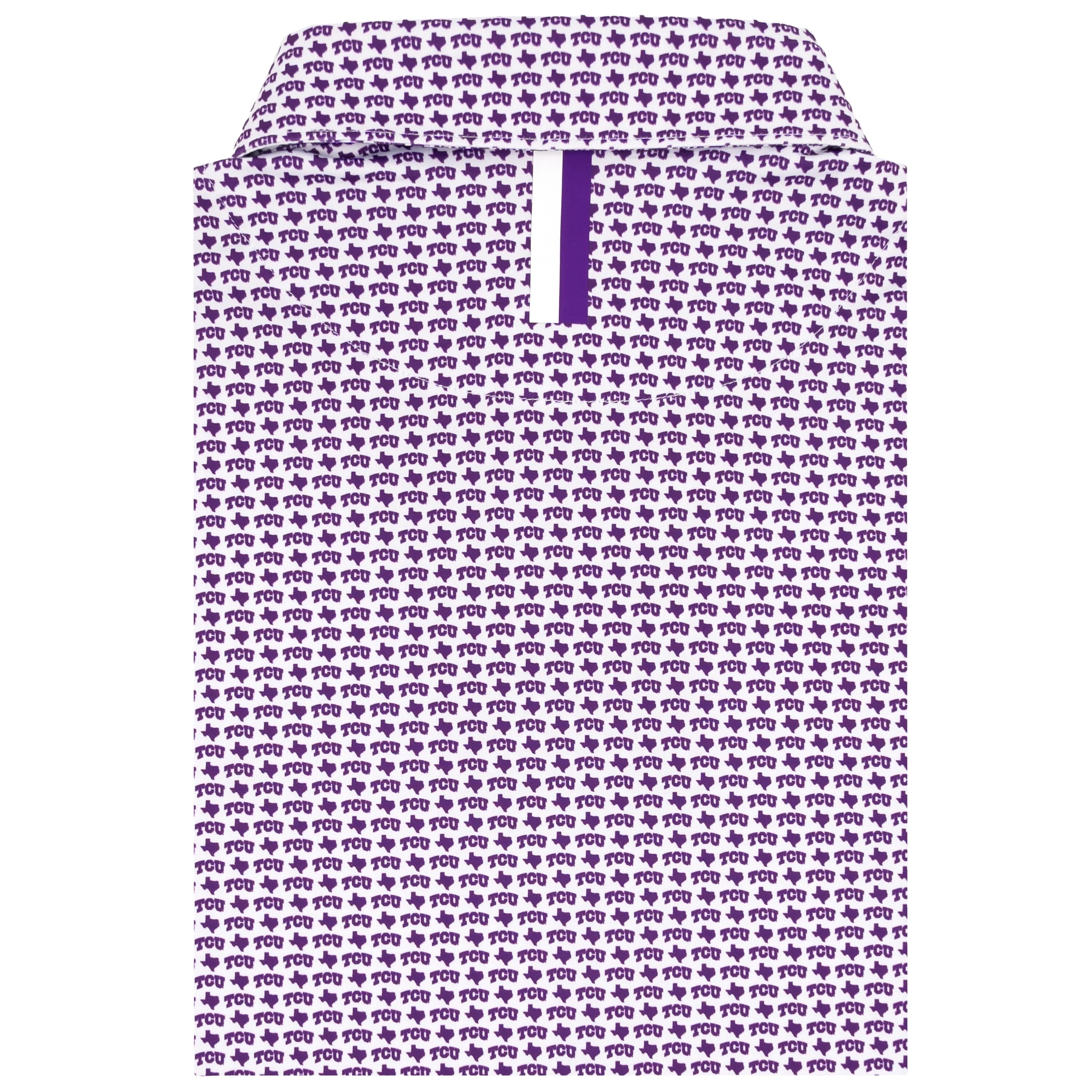 The TCU Horned Frogs⢠| Collegiate Polo | The TCU Horned Frogs⢠- White/Plum Purple - Image 2