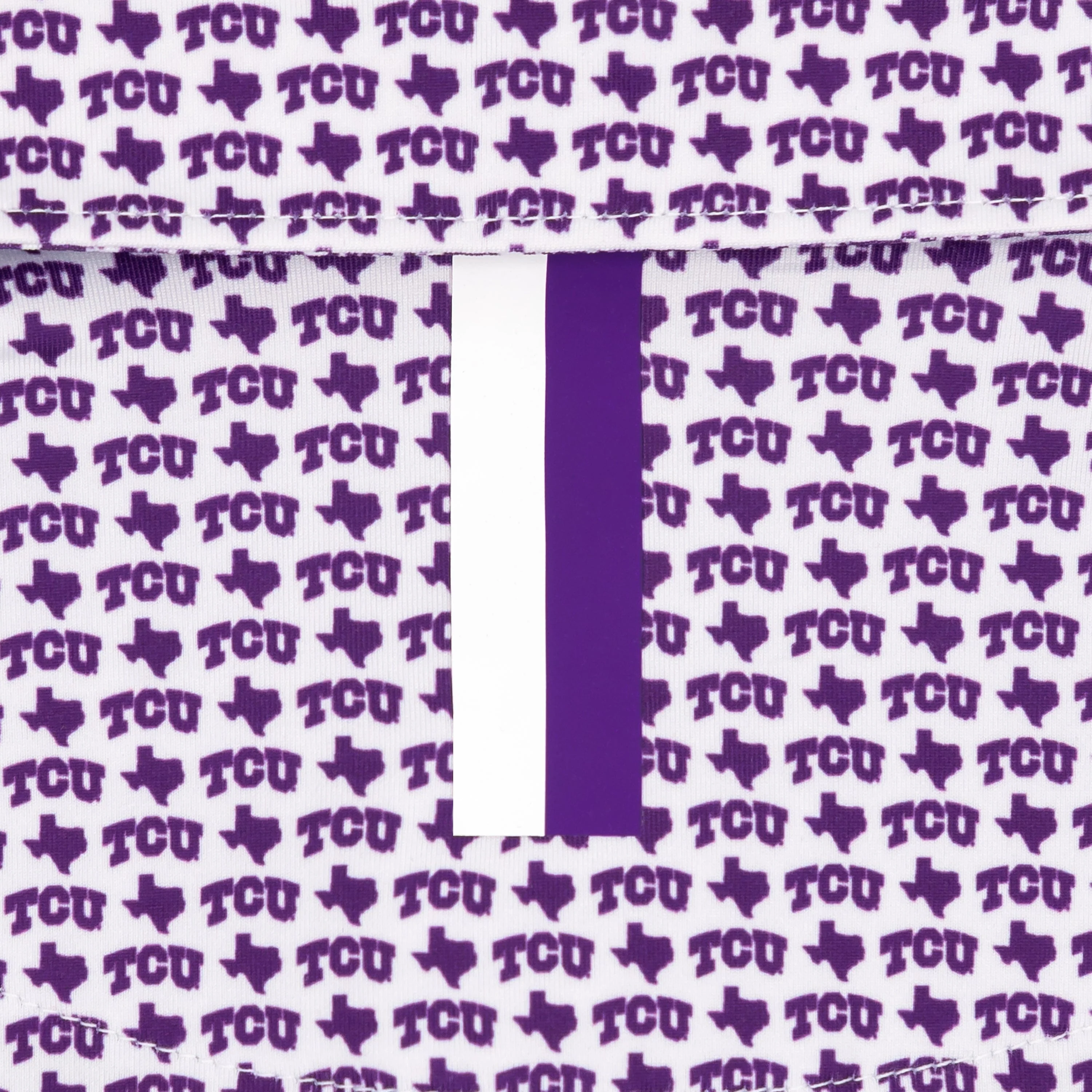 The TCU Horned Frogs⢠| Collegiate Polo | The TCU Horned Frogs⢠- White/Plum Purple - Image 3