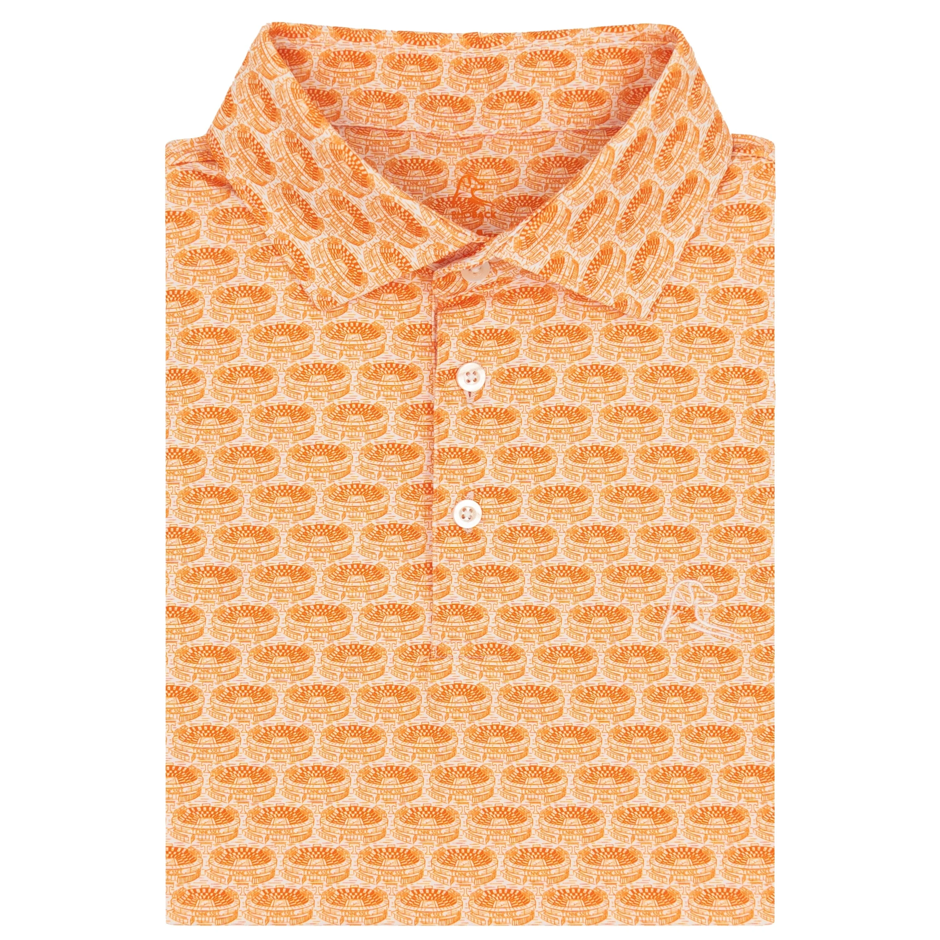 The Tennessee Neyland Stadium | Collegiate Polo | The Tennessee Neyland Stadium - White/Horizon Orange
