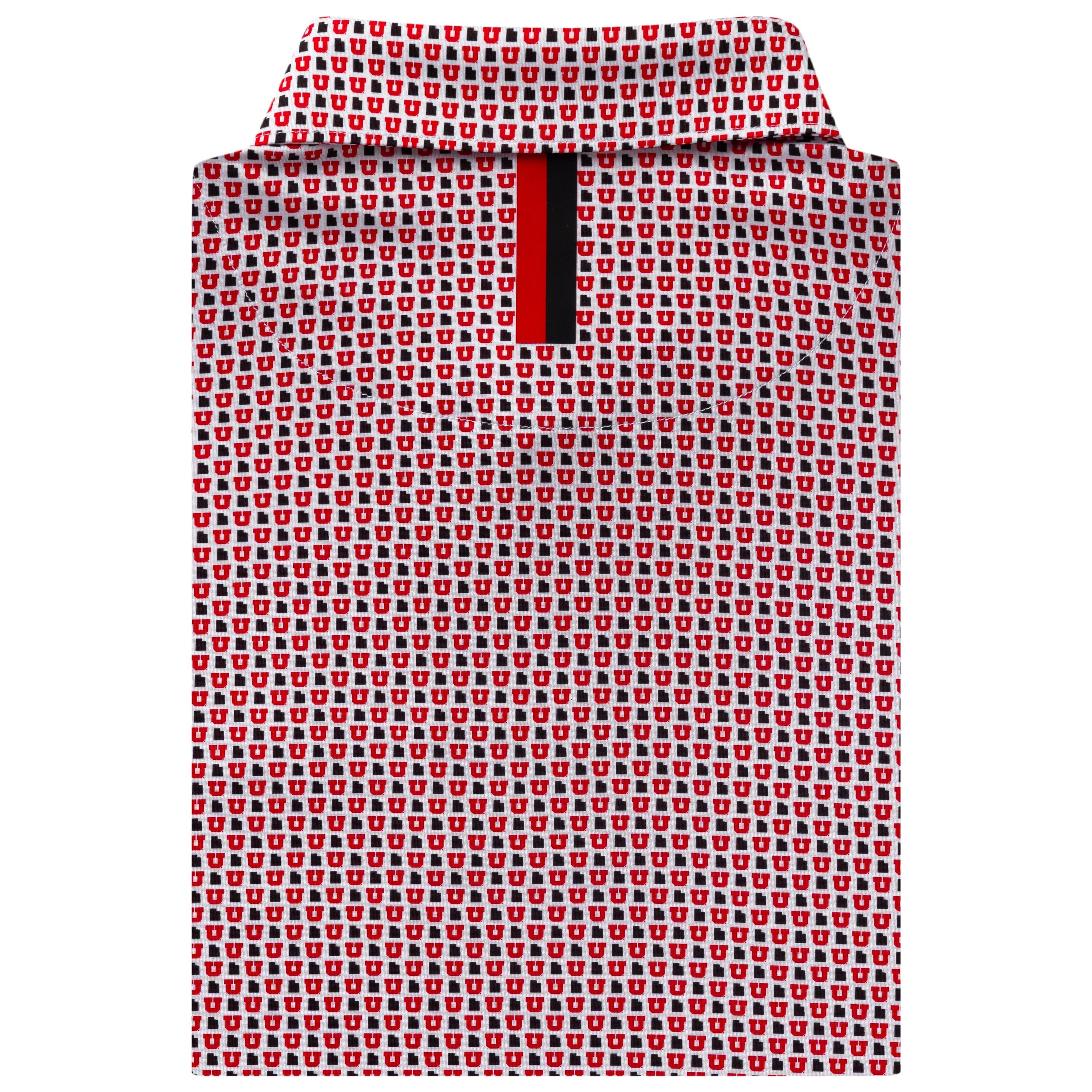 The Utah Utes™ State | Collegiate Polo | The Utah Utes™ State - White/Roar Red - Image 2
