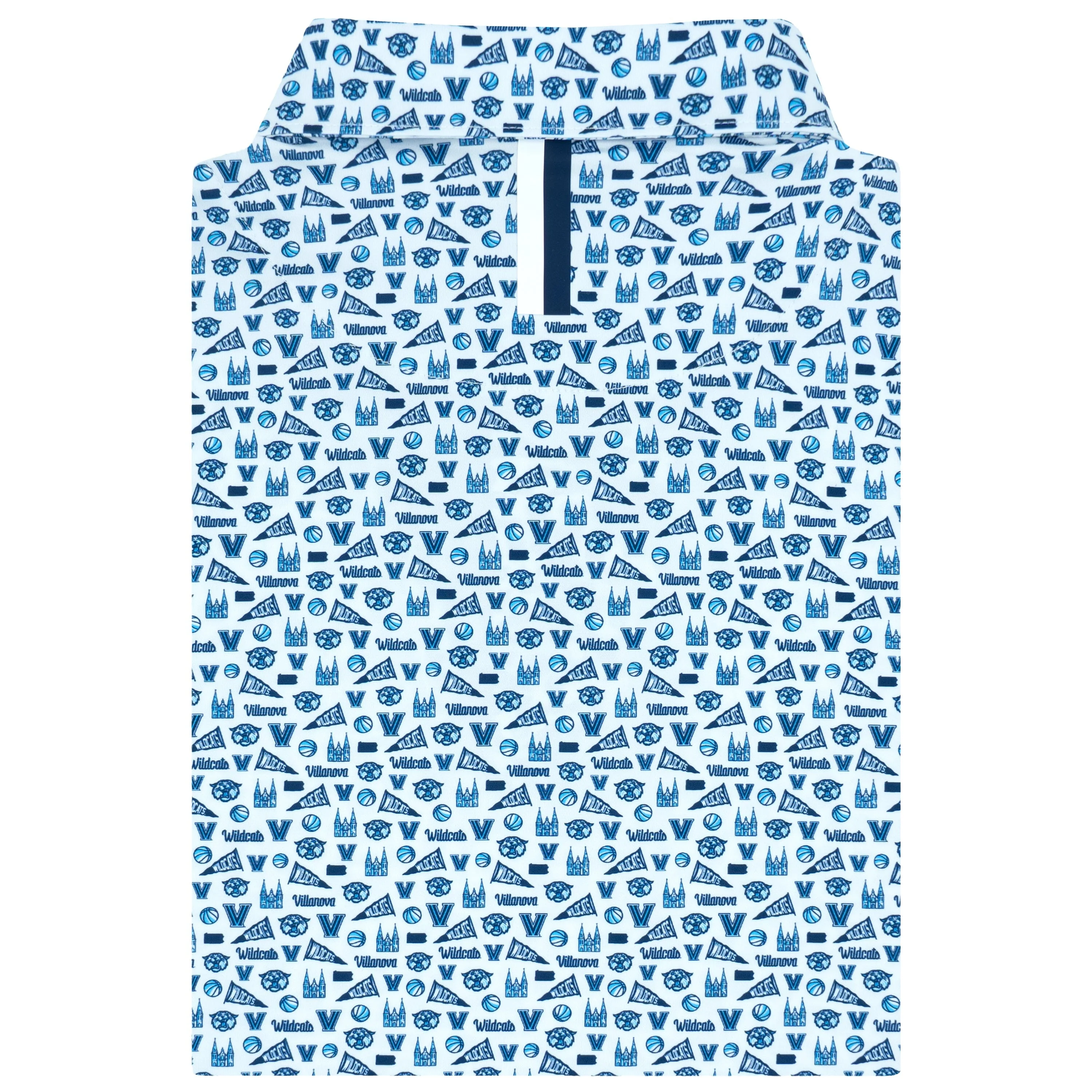 The Villanova Gameday | Collegiate Polo | The Villanova Gameday - White/Dock Blue - Image 2