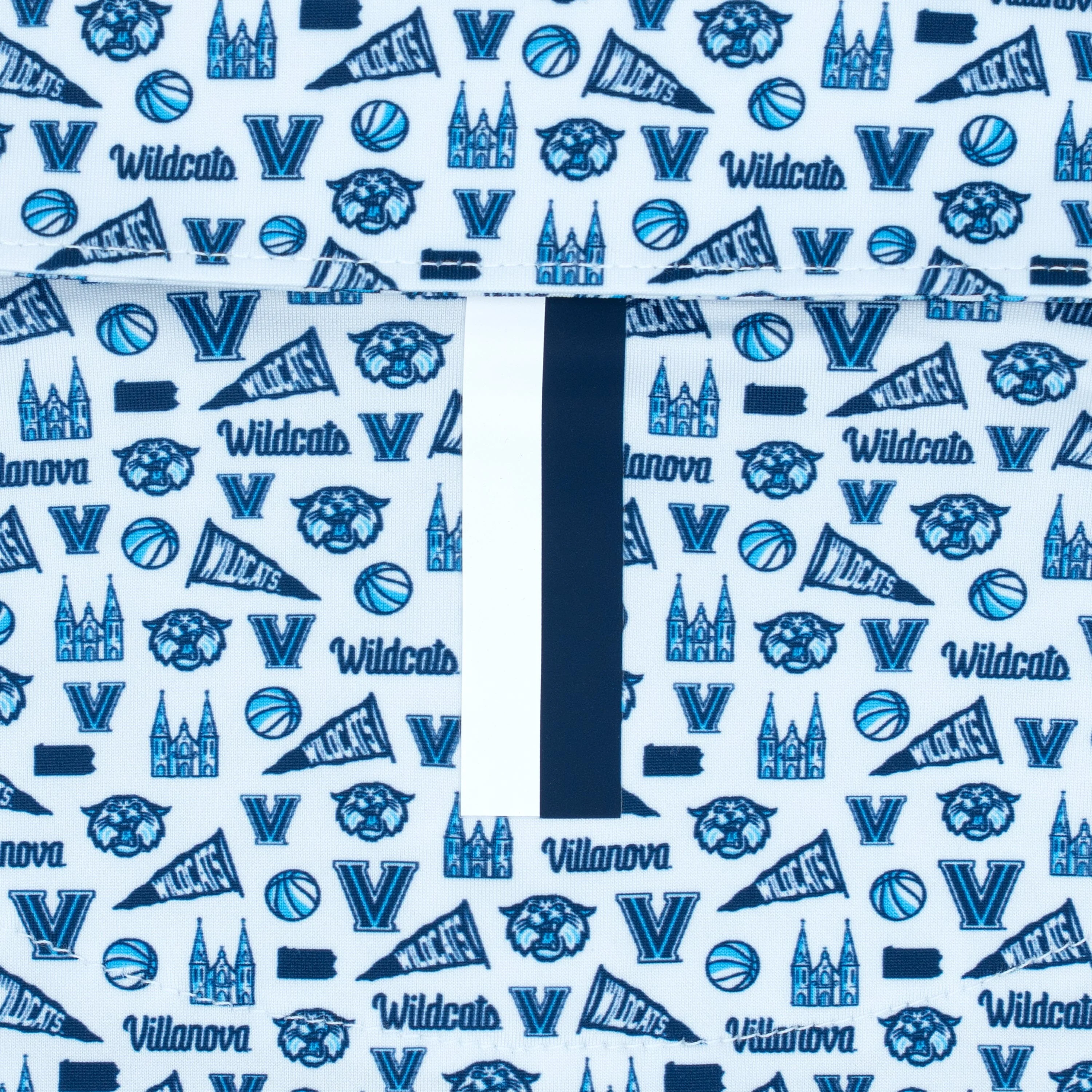 The Villanova Gameday | Collegiate Polo | The Villanova Gameday - White/Dock Blue - Image 4