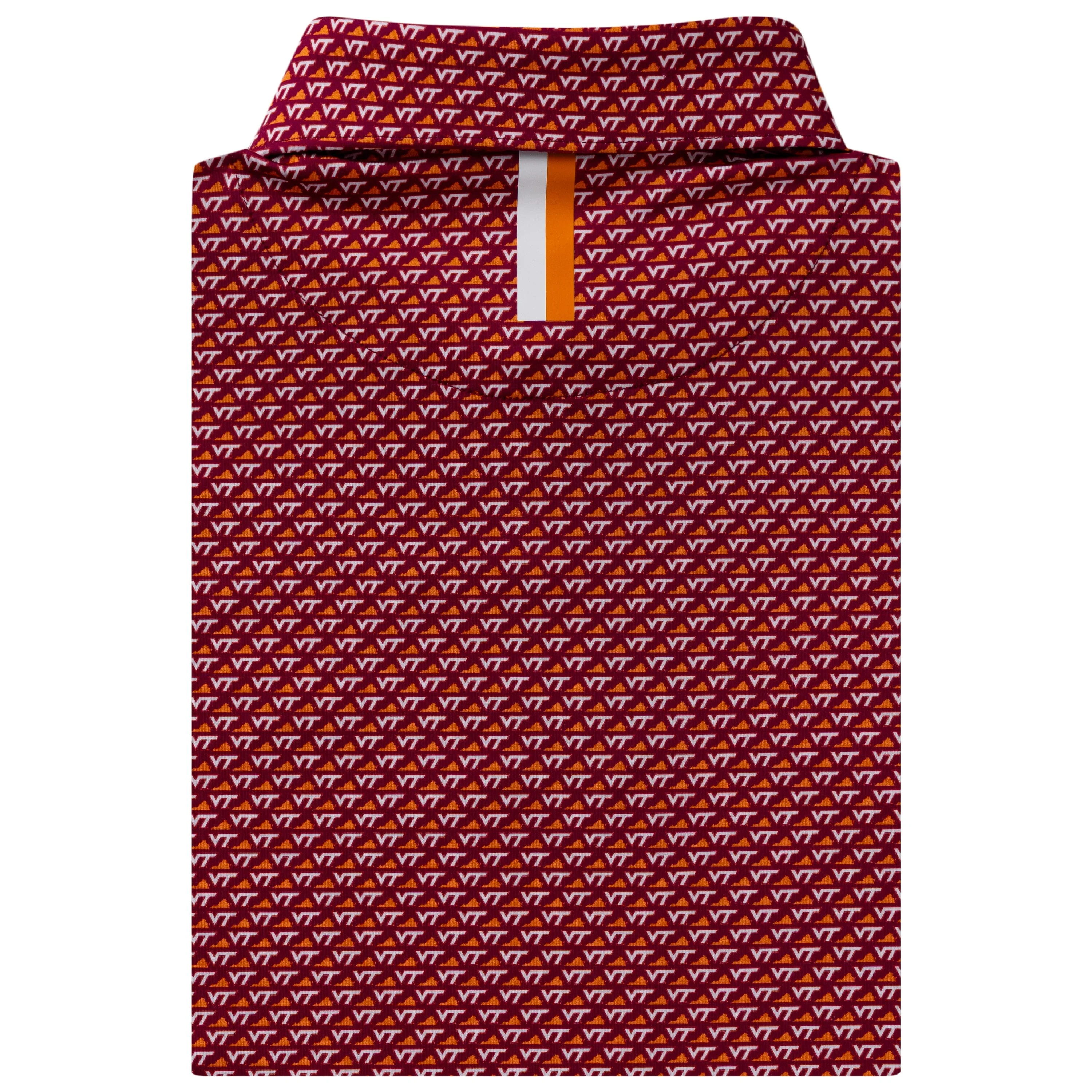 The Virginia Tech Hokie⢠State | Collegiate Polo | The Virginia Tech Hokie⢠State - Dark Maroon/White - Image 2