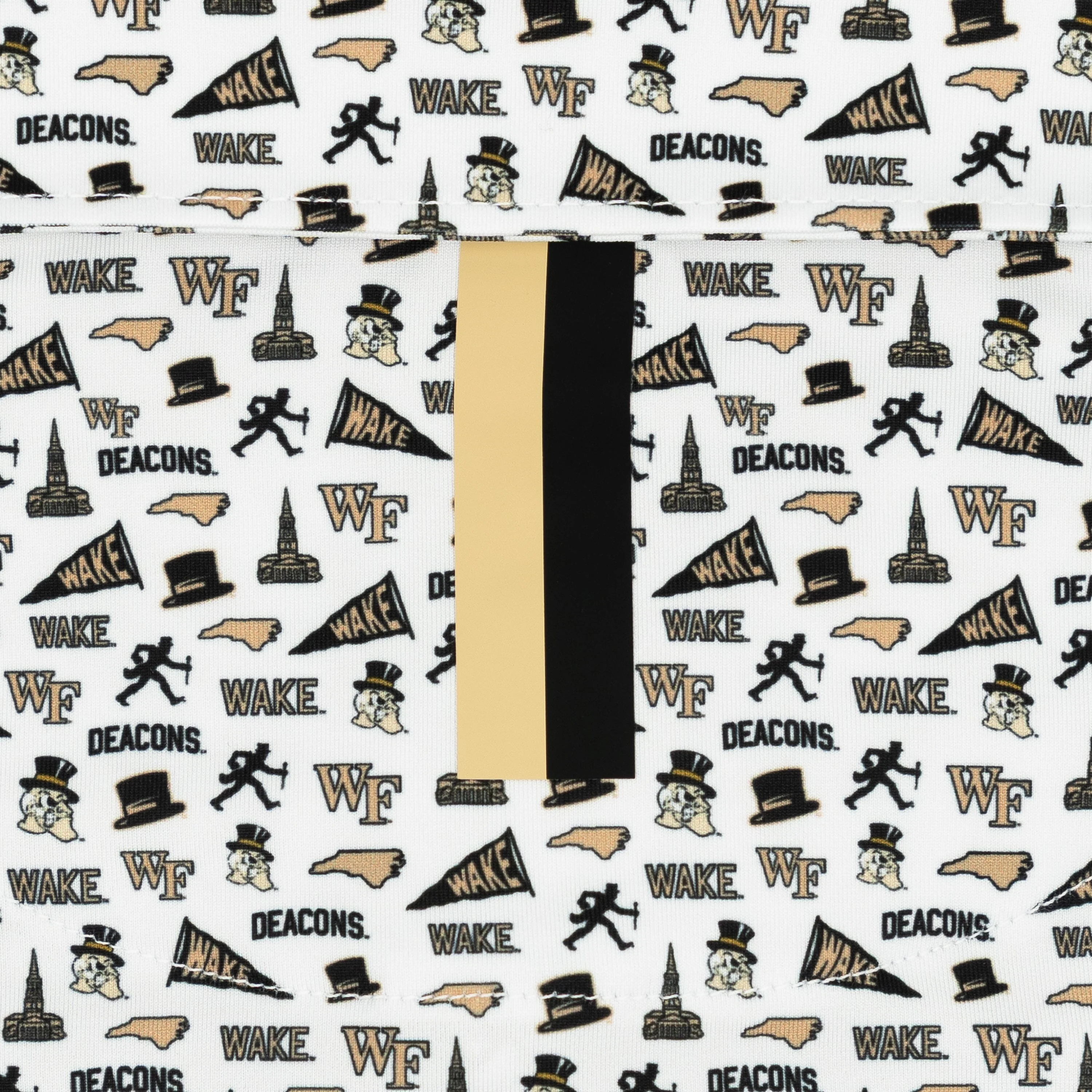 The Wake Forest Gameday | Collegiate Polo | The Wake Forest Gameday - White/Old Gold - Image 4