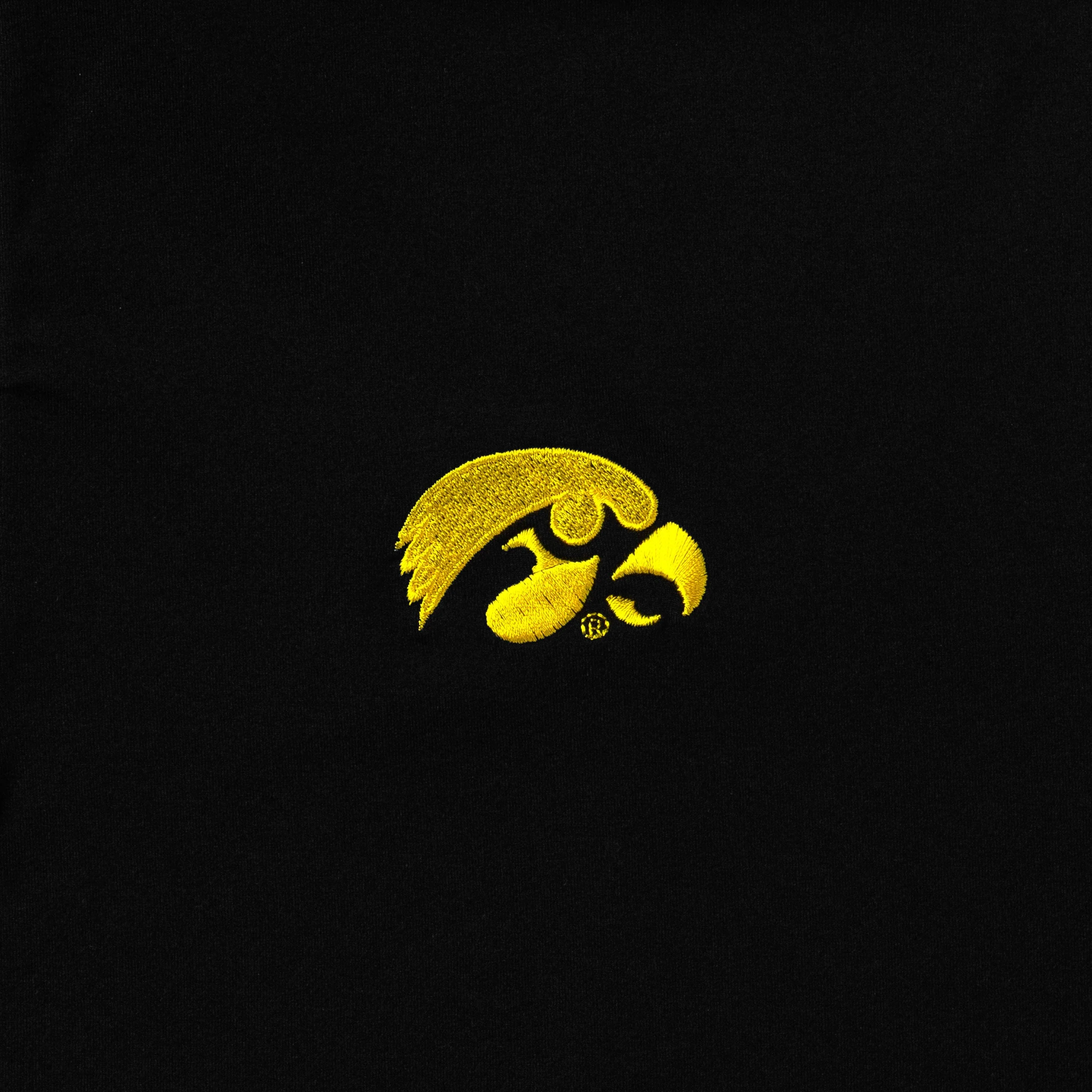 Solid Collegiate Q-Zip - Iowa | Solid - Black - Iowa - 1 - Image 3