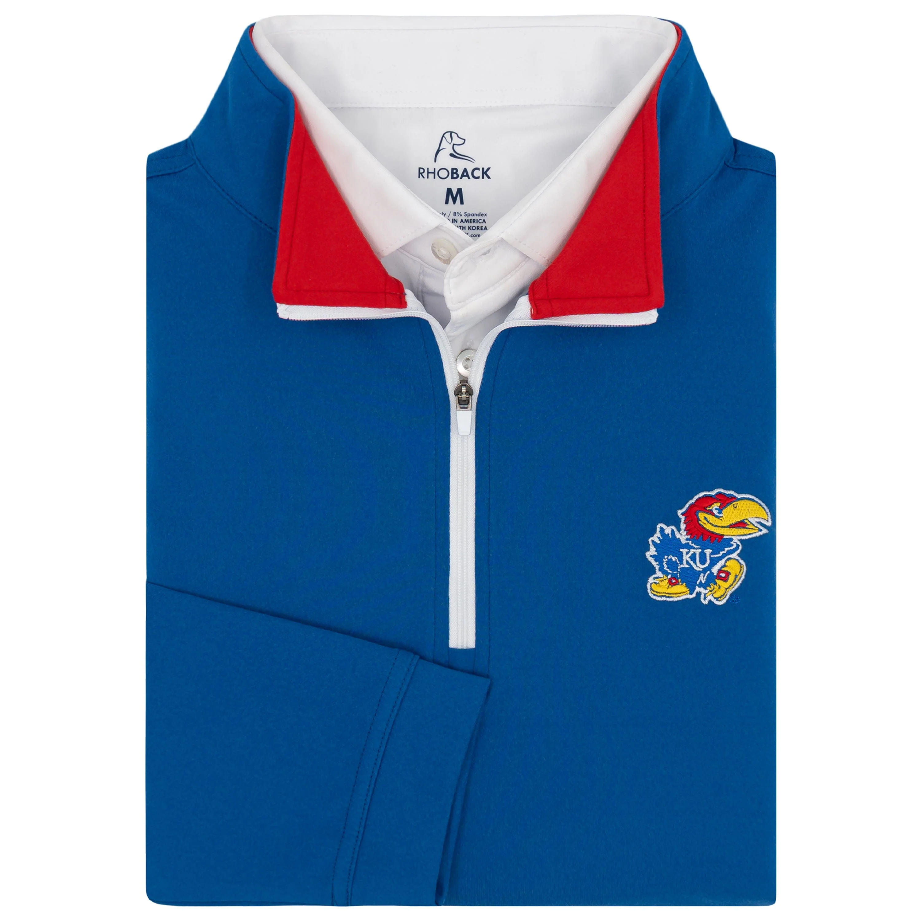 Solid Collegiate Q-Zip - Kansas | Solid - Azure Blue - Kansas - 2