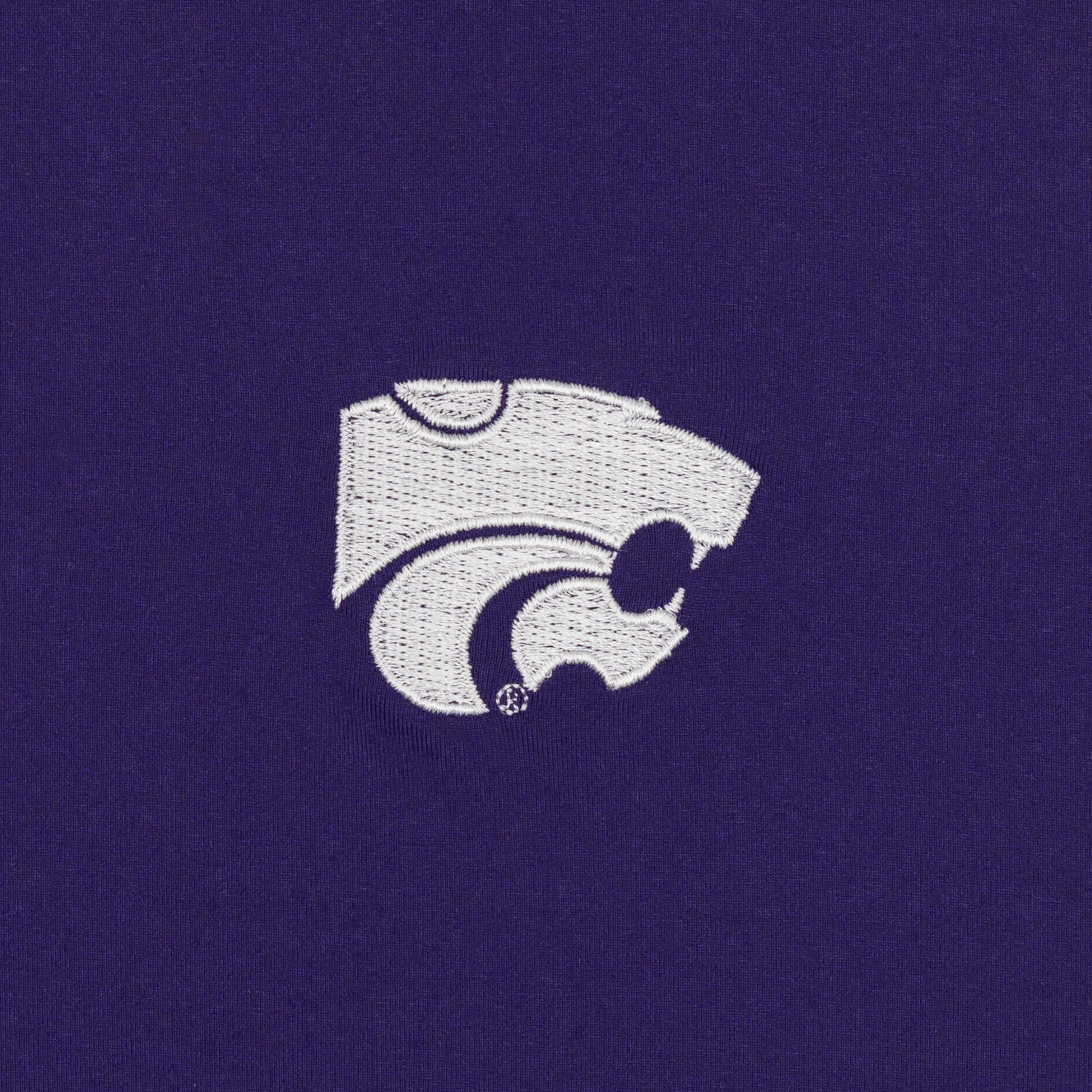Solid Collegiate Q-Zip - Kansas State | Solid - Dark Violet - Kansas State - 2 - Image 3