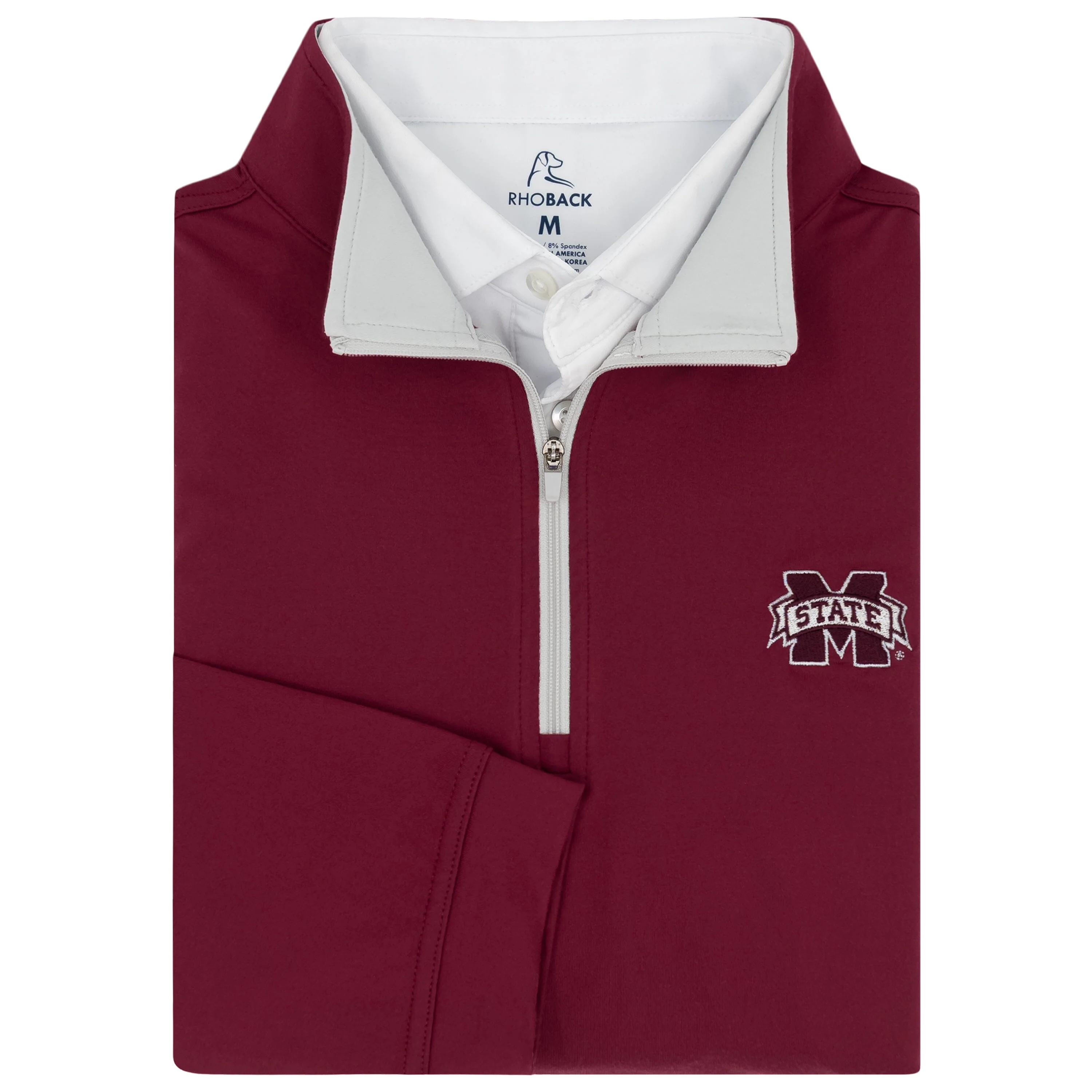 Solid Collegiate Q-Zip - Mississippi State | Solid - Maroon - Mississippi State - 2