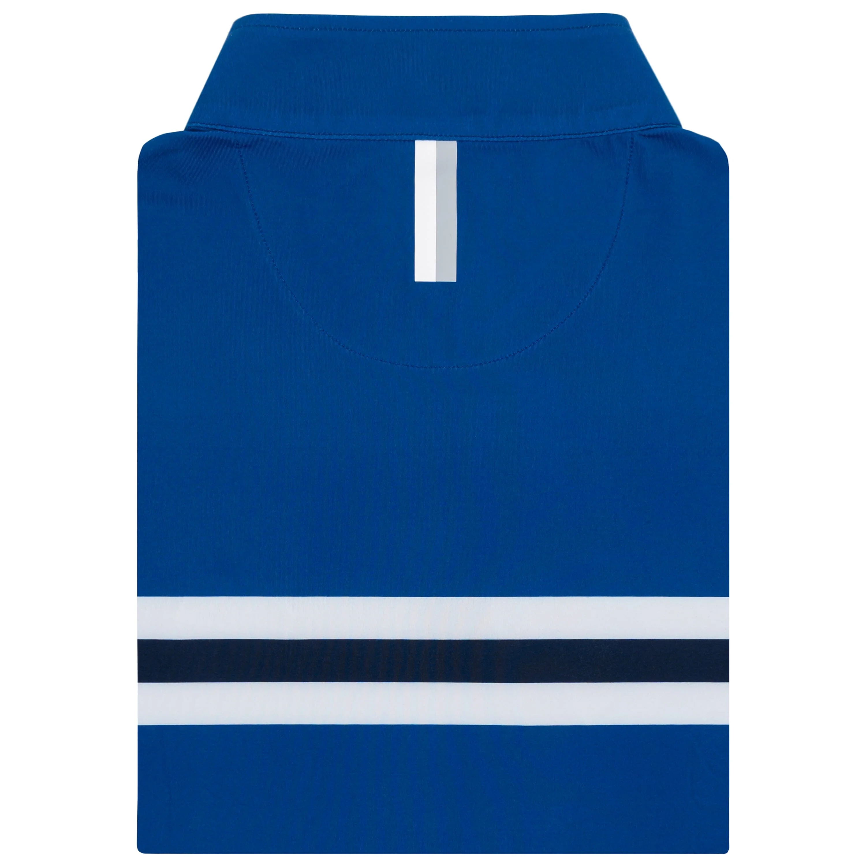 BYU Helmet Stripe Collegiate Q-Zip | The BYU Helmet Stripe - Azure Blue/White - Image 2