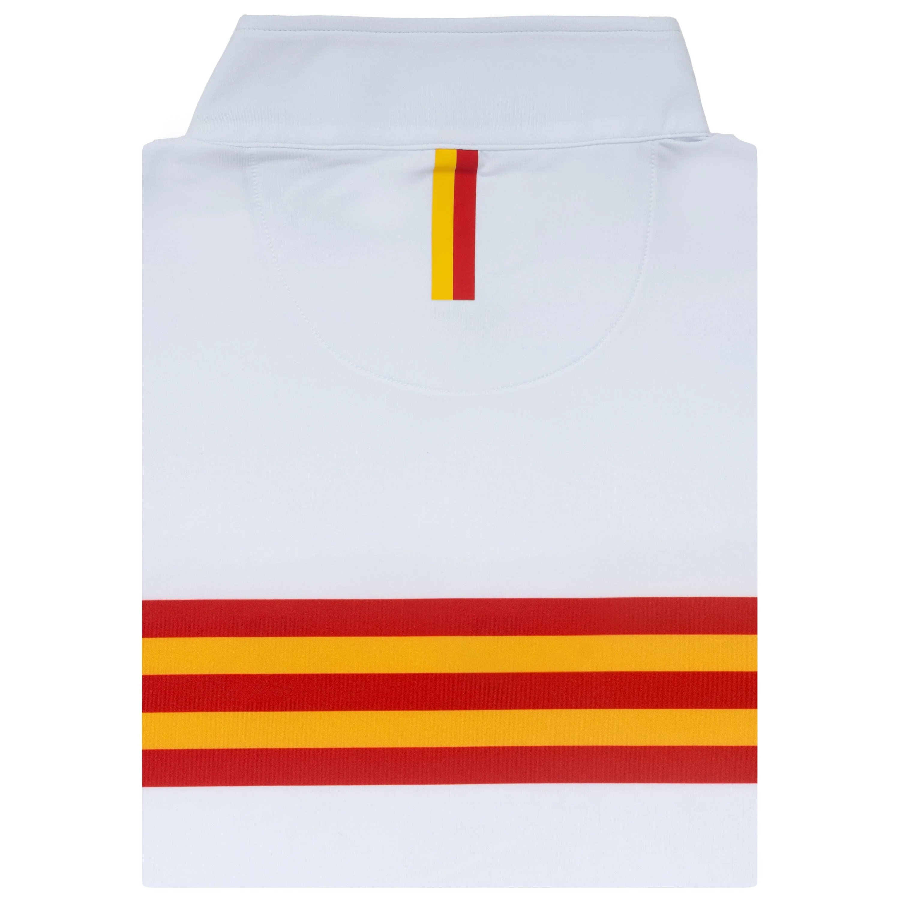 Iowa State Jersey Stripe Collegiate Q-Zip | The Iowa State Jersey Stripe - White/Varsity Red - Image 2