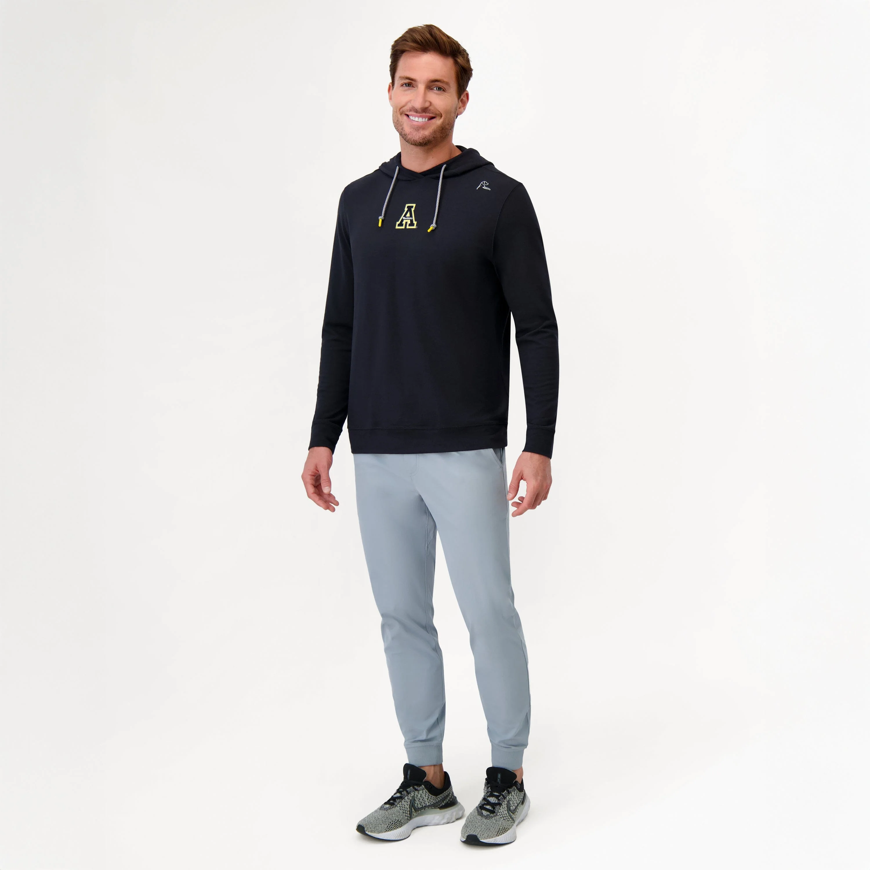 Hesi Collegiate Hoodie - App State | Solid - Black - App State - 1 - Image 4