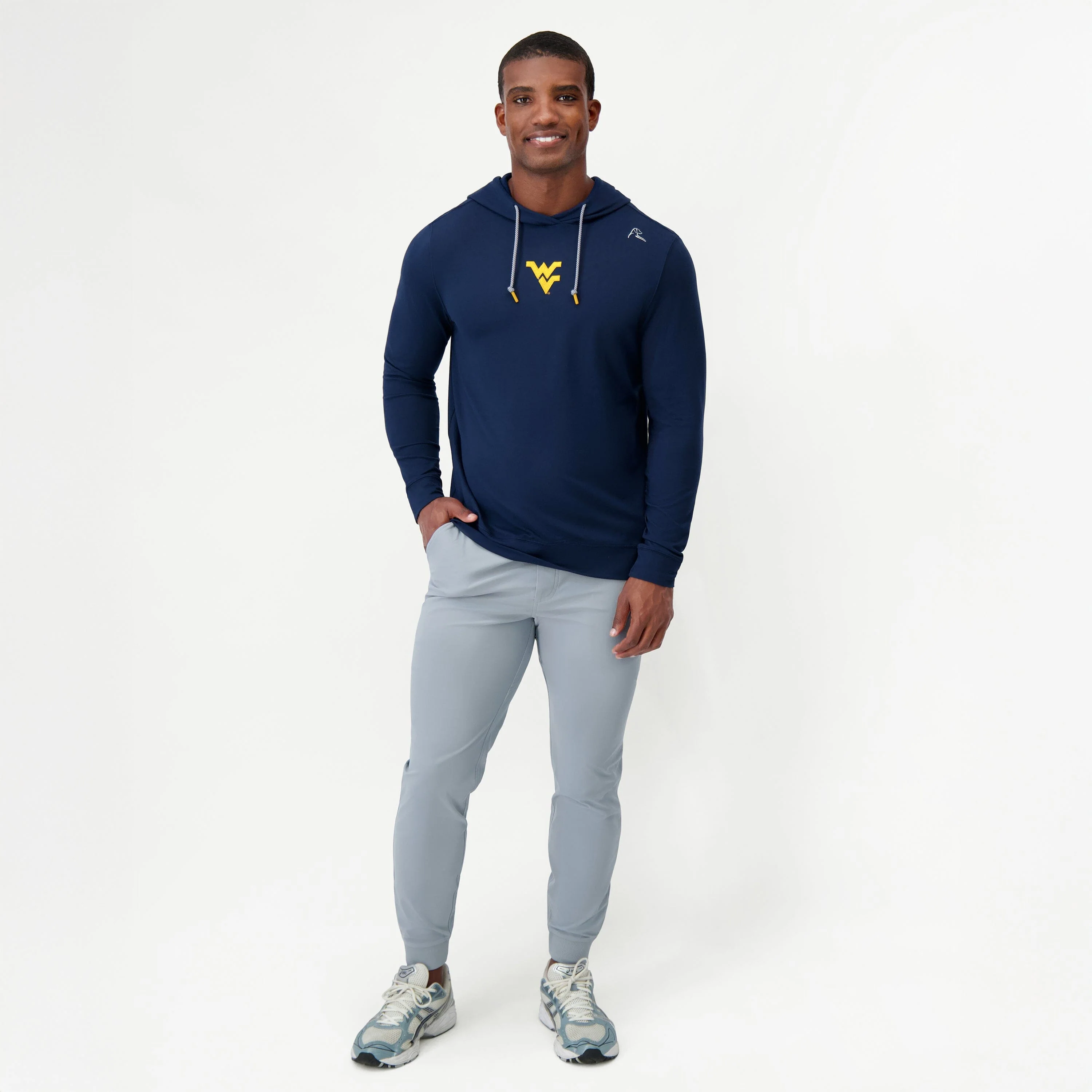 Hesi Collegiate Hoodie - WVU | Solid - Indigo Blue - WVU - 1 - Image 4