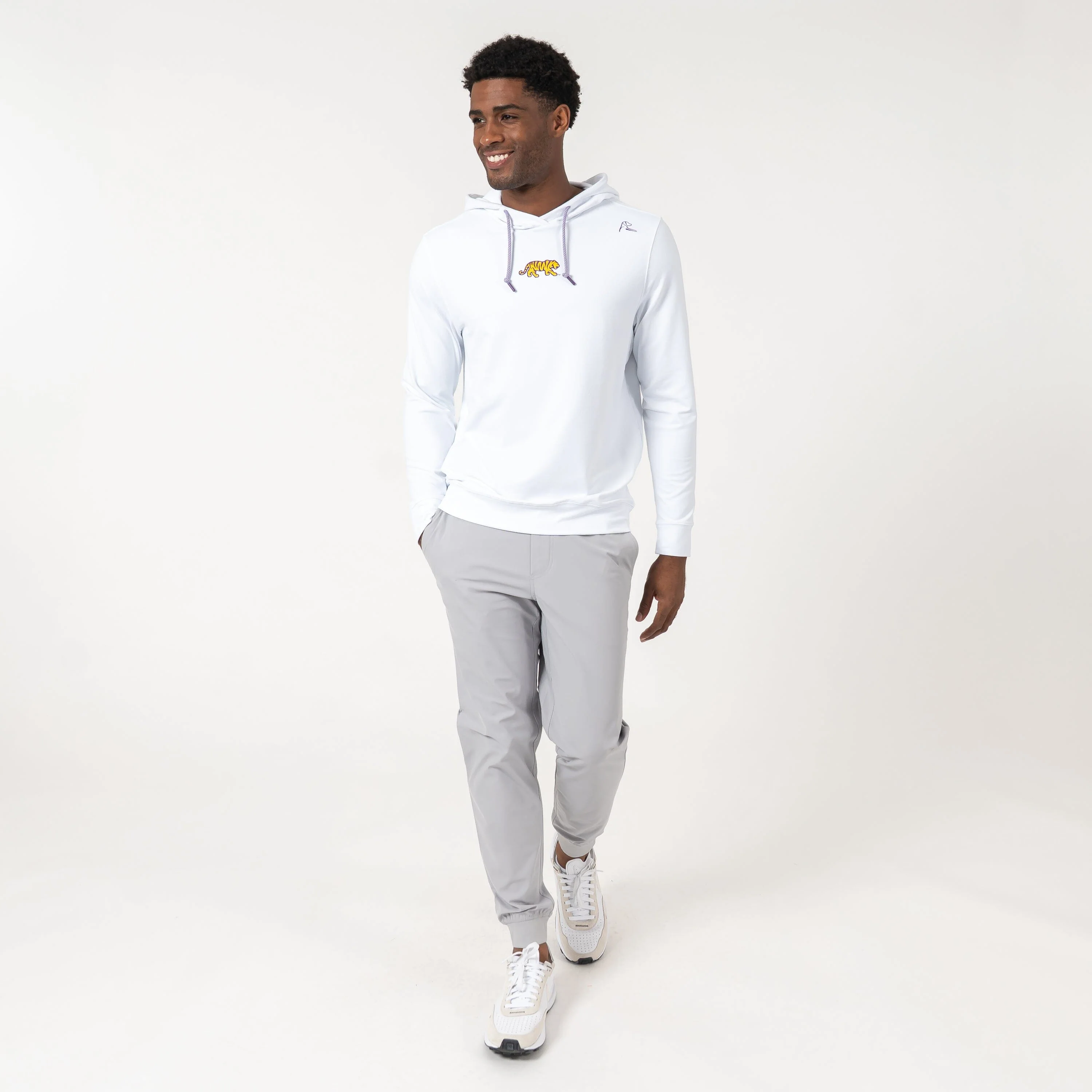 Hesi Collegiate Hoodie - LSU | Solid - White - LSU - 2 - Image 6